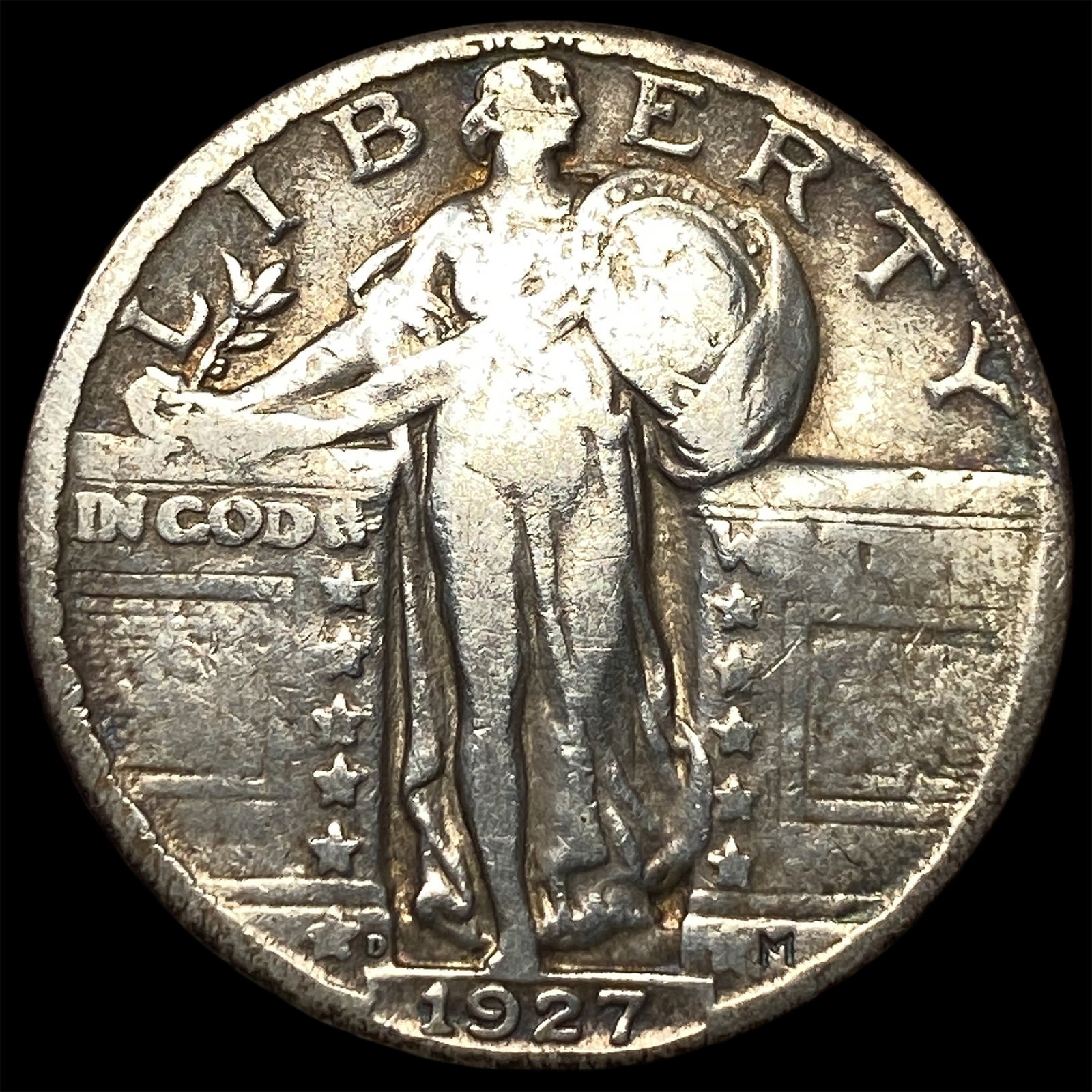 1927-D Silver Standing Liberty Quarter NEARLY UNCIRCULATED