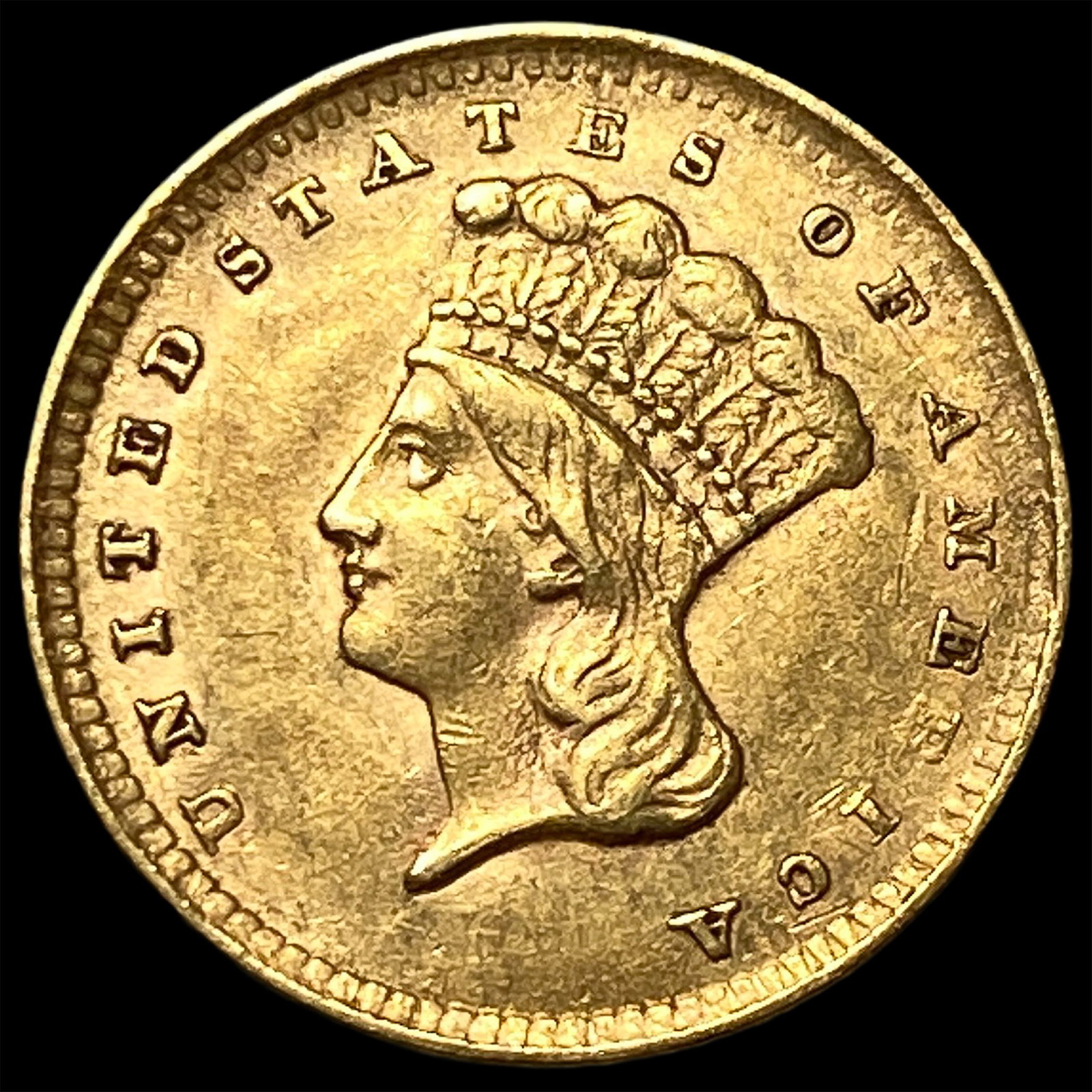 1856 Gold $1 Indian Princess Head Type 2 UNCIRCULATED: 1856 Gold $1 Indian Princess Head Type 2 UNCIRCULATED