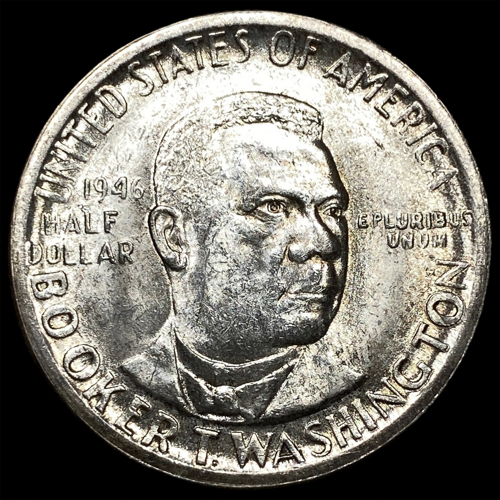 1946 Silver Half Dollar Booker T. Washington GEM BU: 1946 Silver Half Dollar Booker T. Washington GEM BU