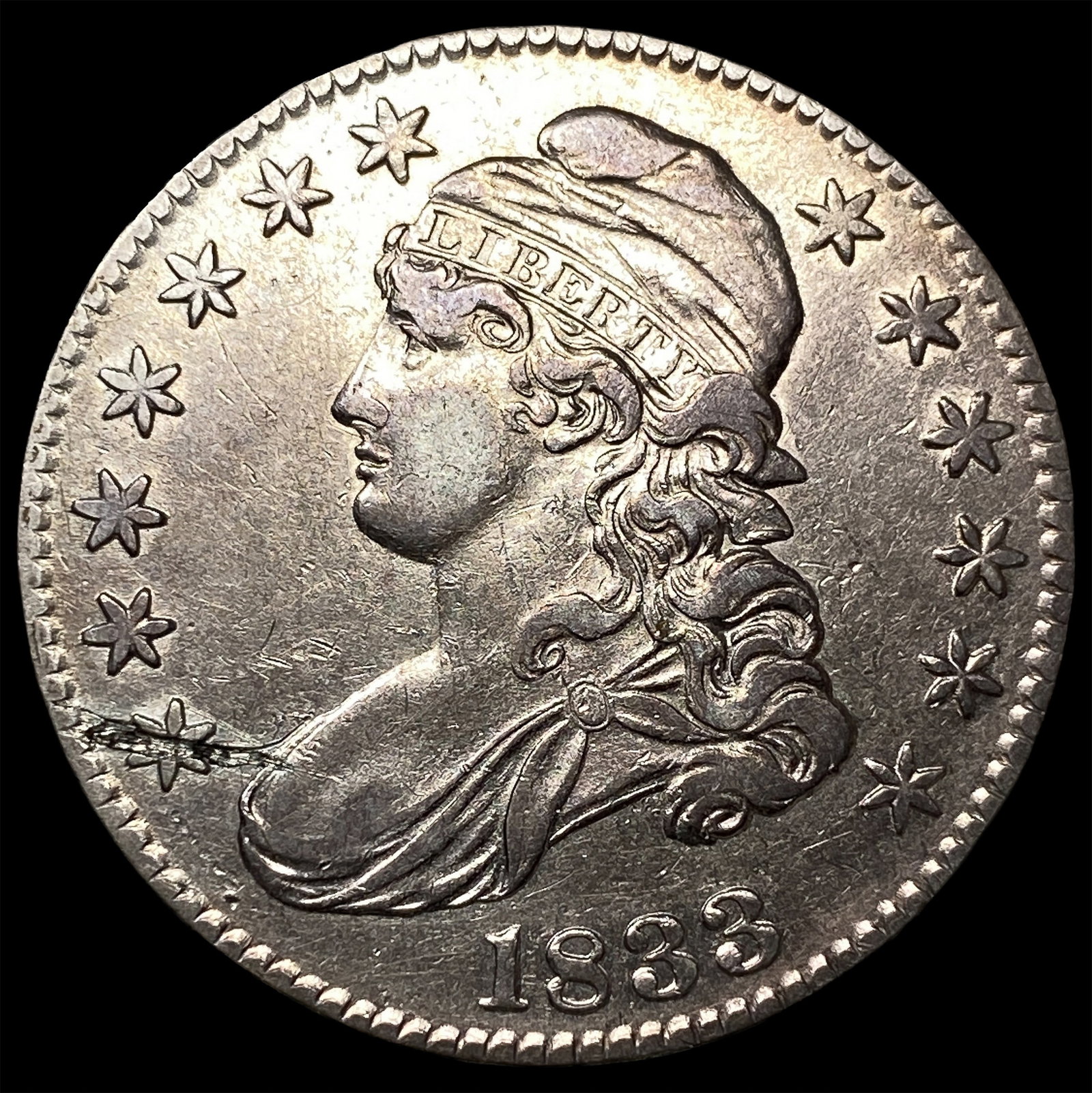 1833 Capped Bust Half Dollar HIGH GRADE (1 of 2)