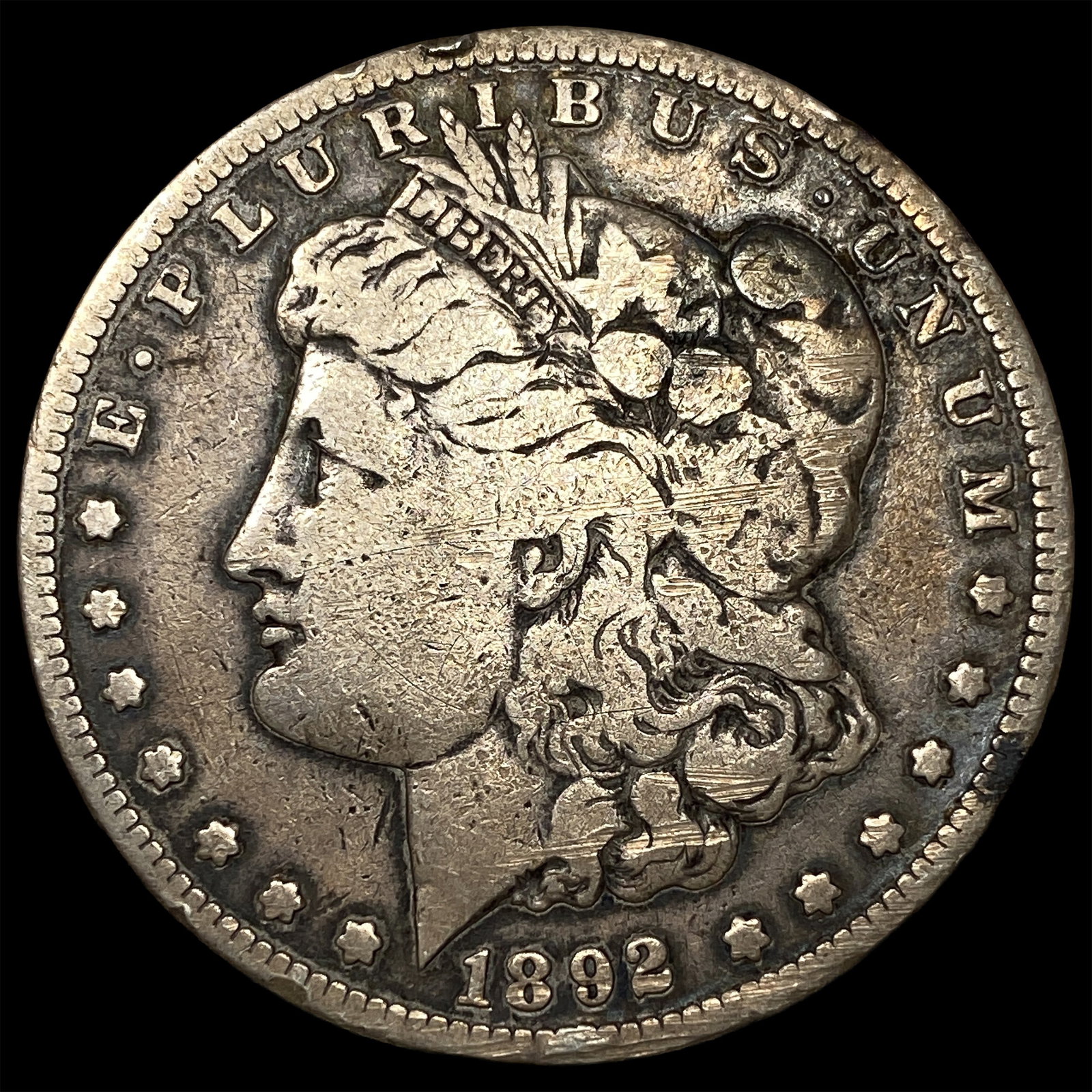 1892-S Morgan Silver Dollar LIGHTLY CIRCULATED