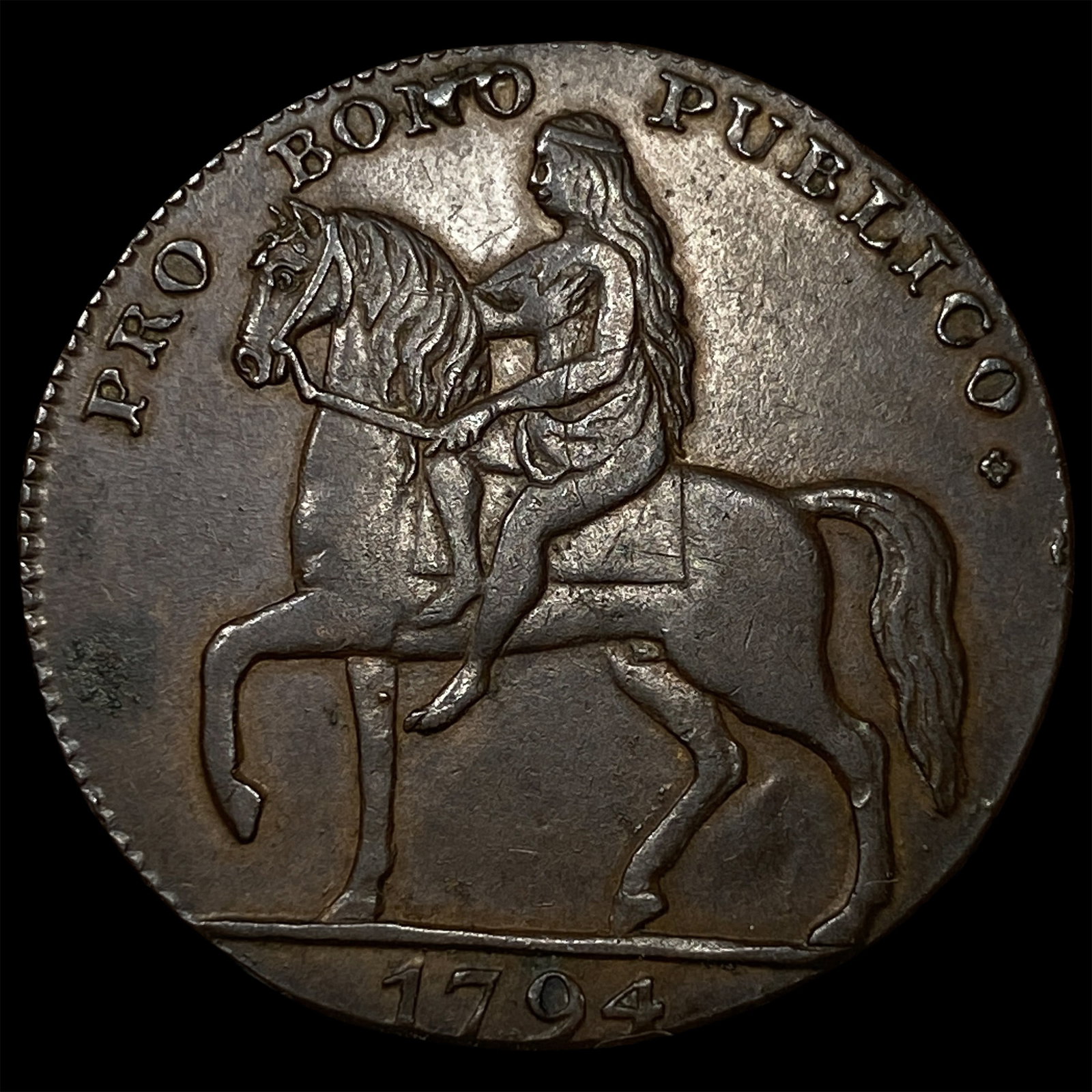 1794 Coventry Halfpenny Token NEARLY UNCIRCULATED (1 of 2)