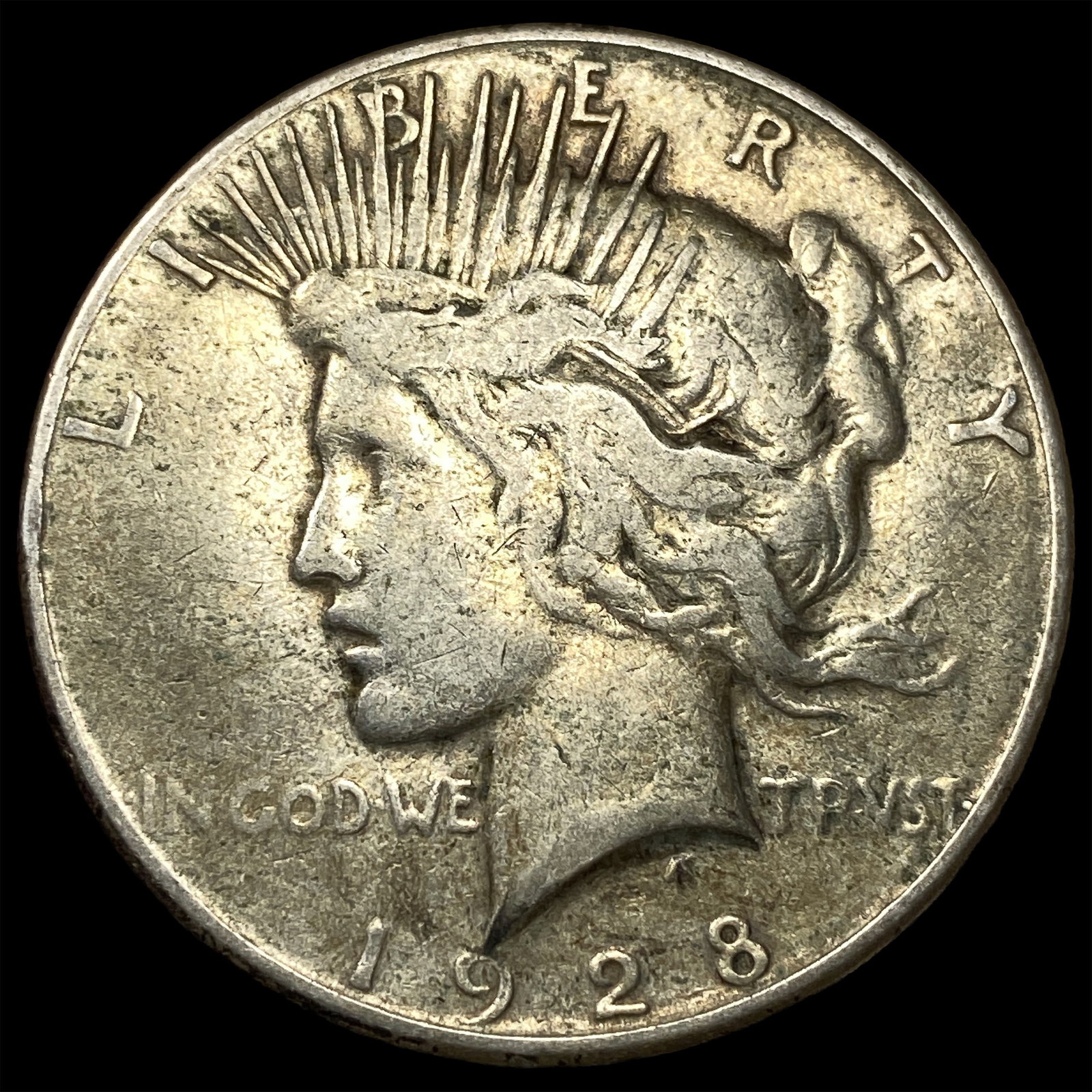 1928-S Peace Silver Dollar LIGHTLY CIRCULATED: 1928-S Peace Silver Dollar LIGHTLY CIRCULATED