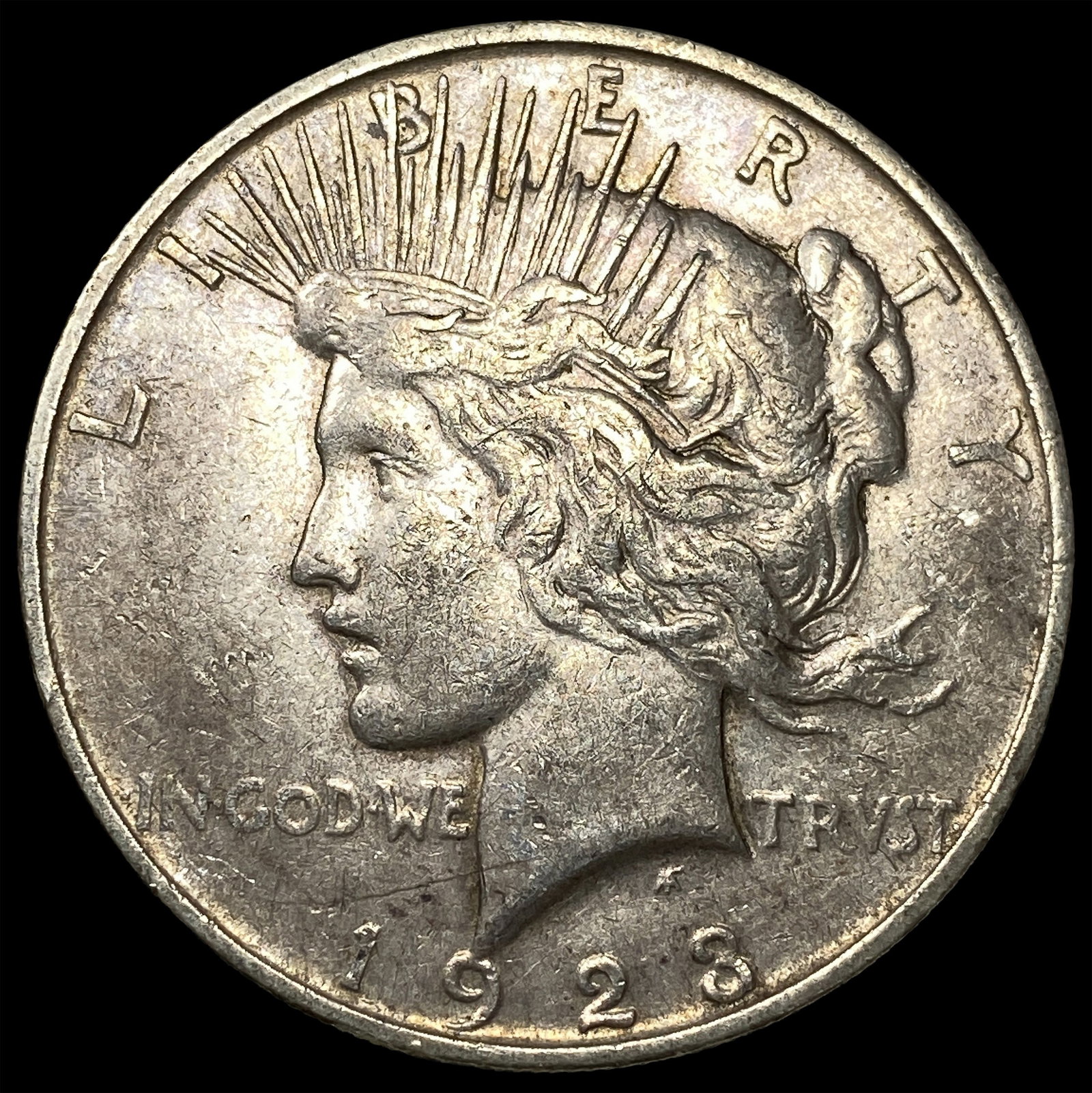 1923-D Silver Peace Dollar CLOSELY UNCIRCULATED: 1923-D Silver Peace Dollar CLOSELY UNCIRCULATED