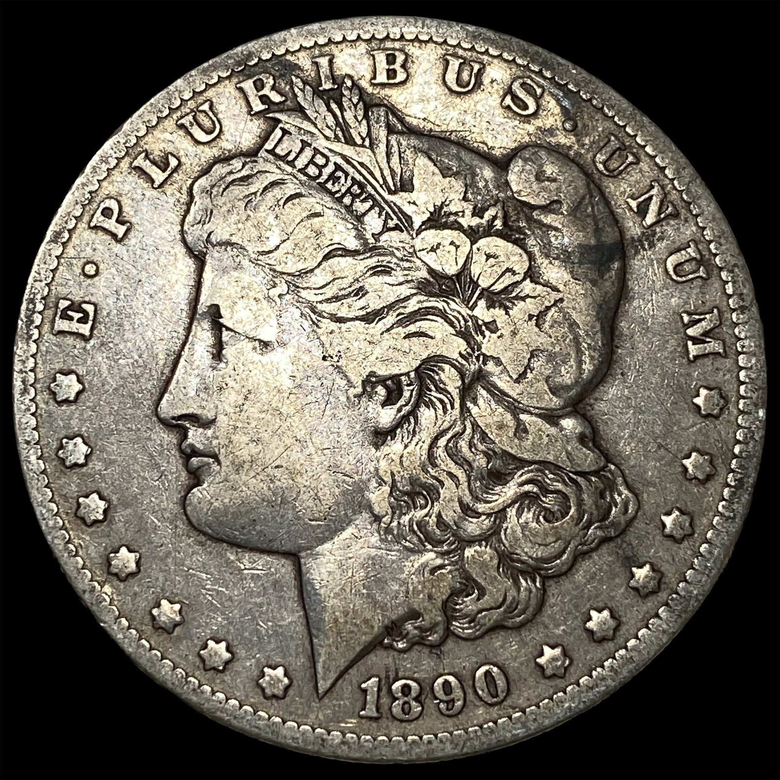 1890-O Silver Morgan Dollar LIGHTLY CIRCULATED