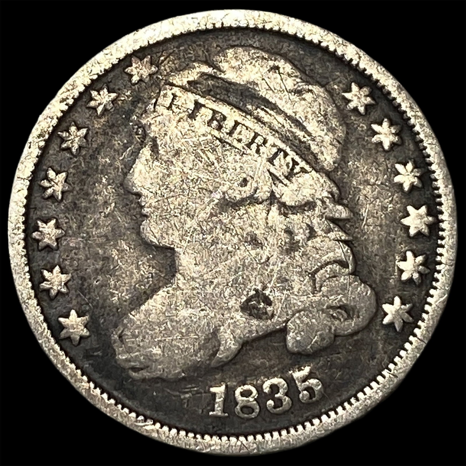 1835 Capped Bust Dime NICELY CIRCULATED (1 of 2)