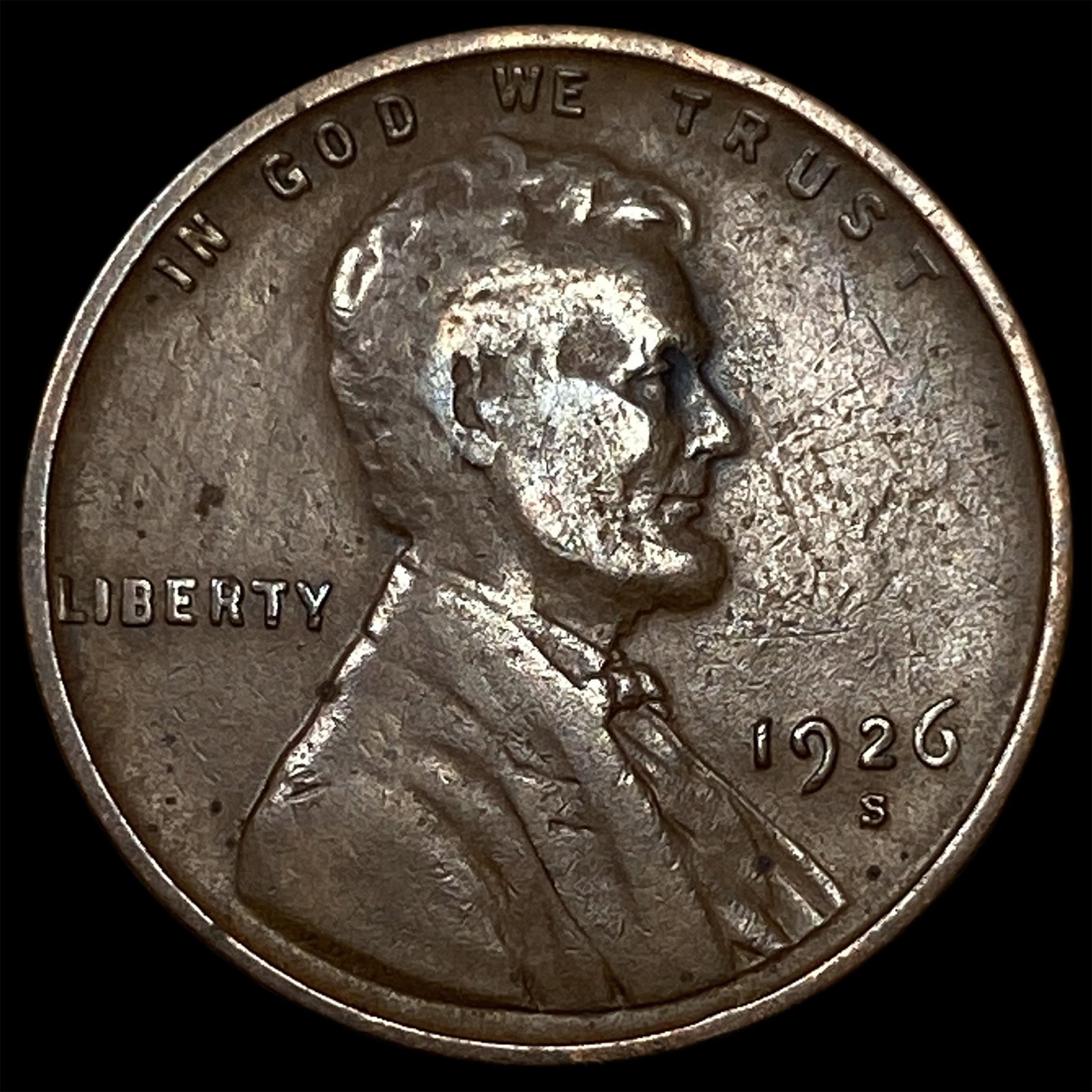 1926-S Lincoln Wheat Cent CLOSELY UNCIRCULATED: 1926-S Lincoln Wheat Cent CLOSELY UNCIRCULATED