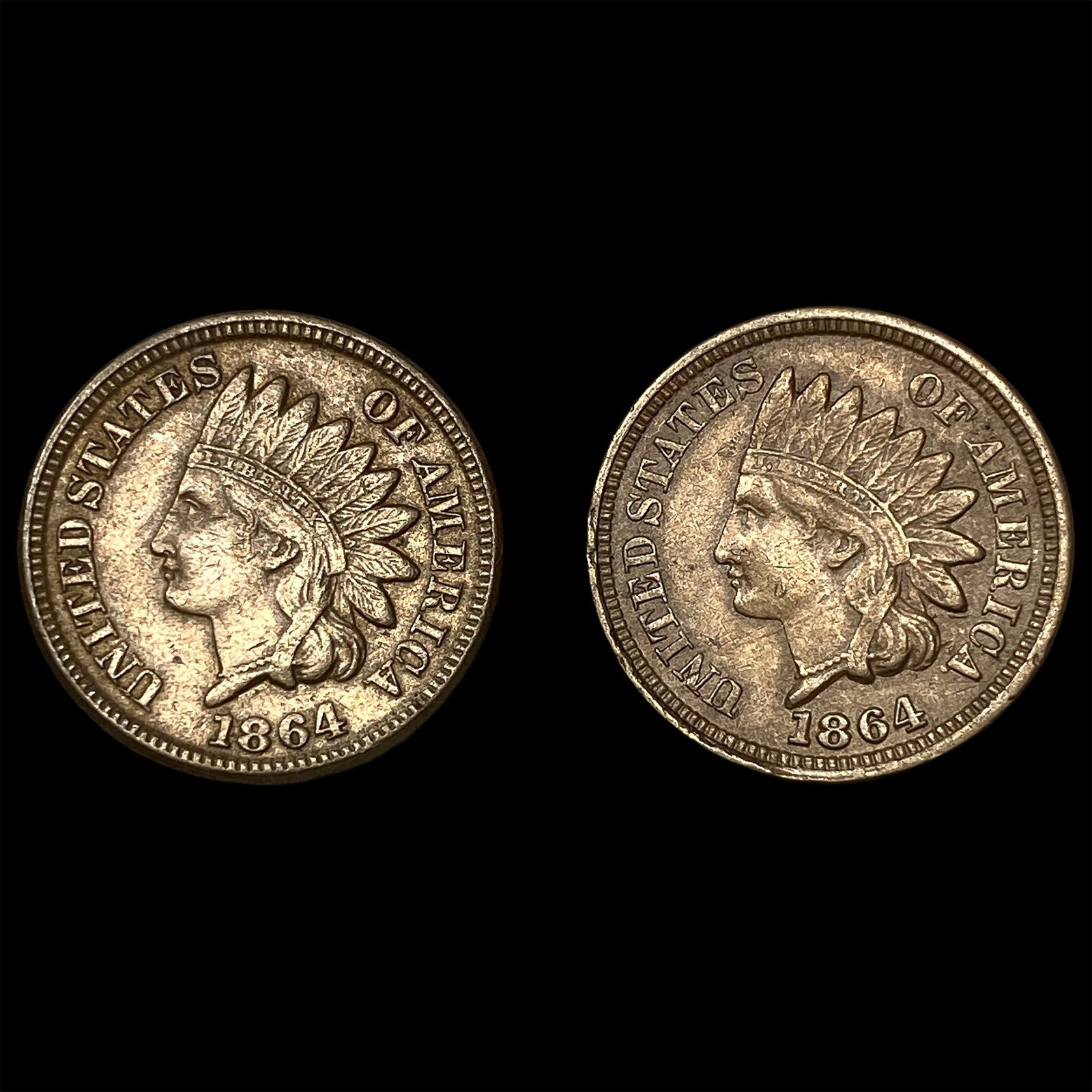 1864 Bronze Indian Head Cent CLOSELY UNCIRCULATED: 1864 Bronze Indian Head Cent CLOSELY UNCIRCULATED