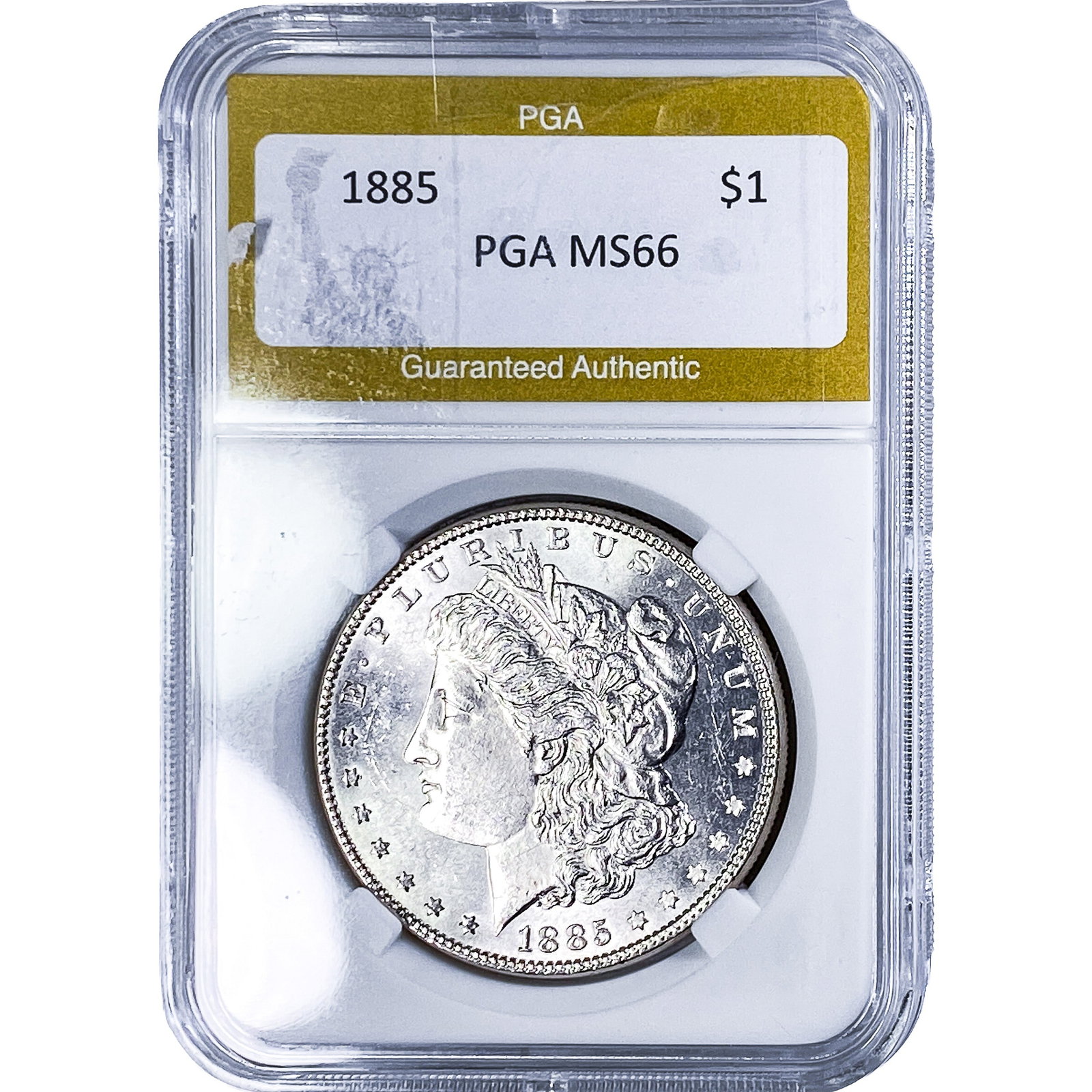 1885 Morgan Silver Dollar PGA MS66: 1885 Morgan Silver Dollar PGA MS66