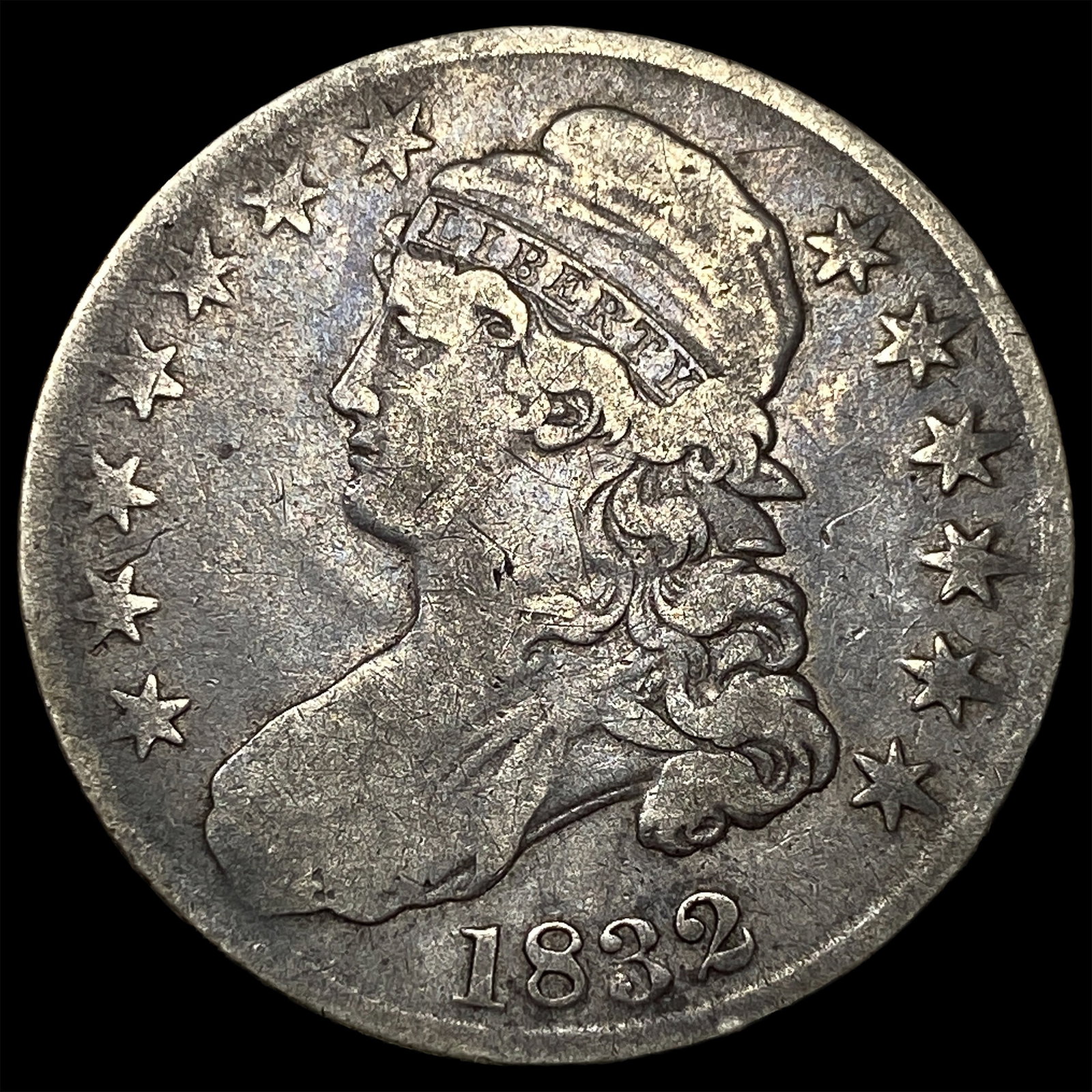 1832 Capped Bust Half Dollar LIGHTLY CIRCULATED (1 of 2)
