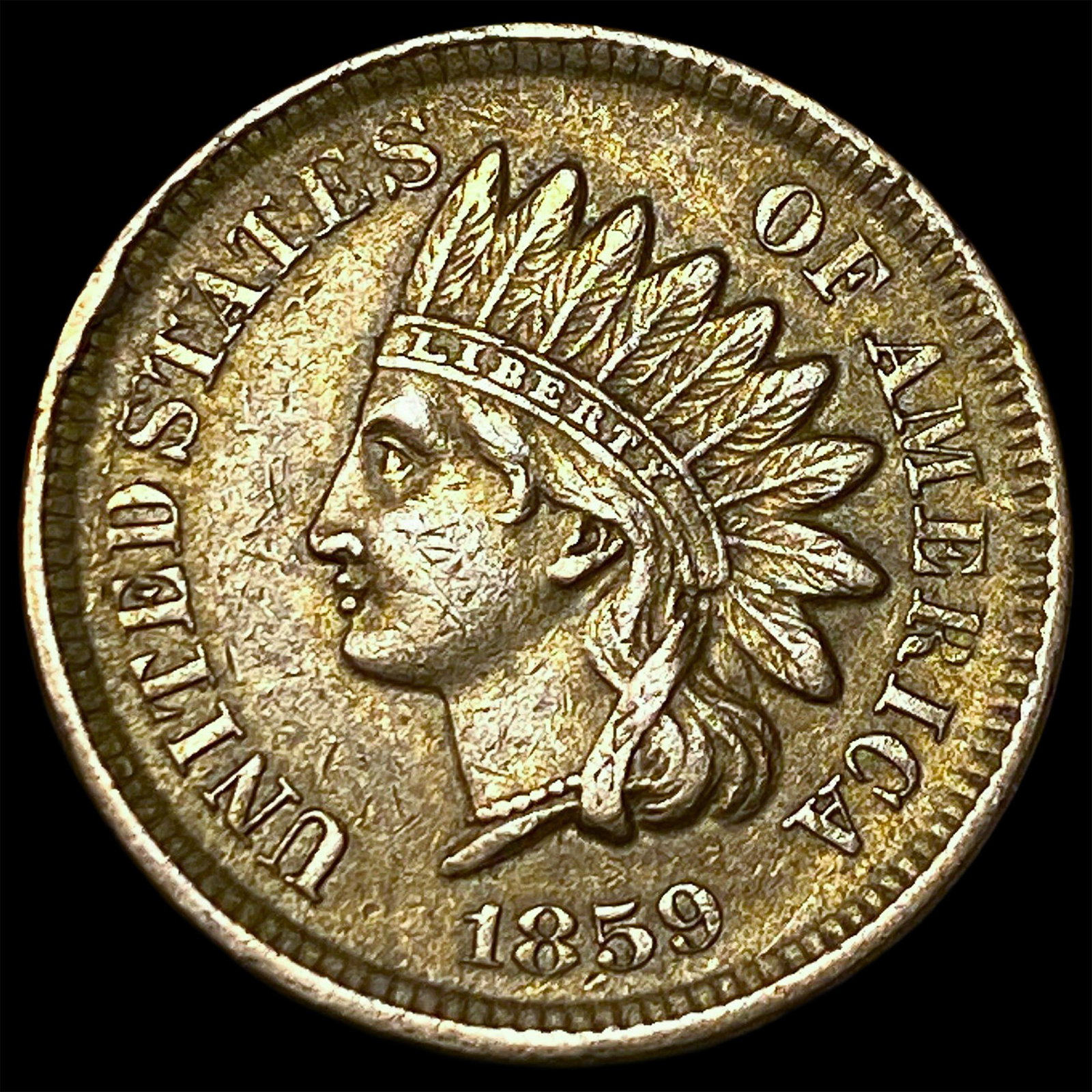 1859 Indian Head Cent CLOSELY UNCIRCULATED: 1859 Indian Head Cent CLOSELY UNCIRCULATED