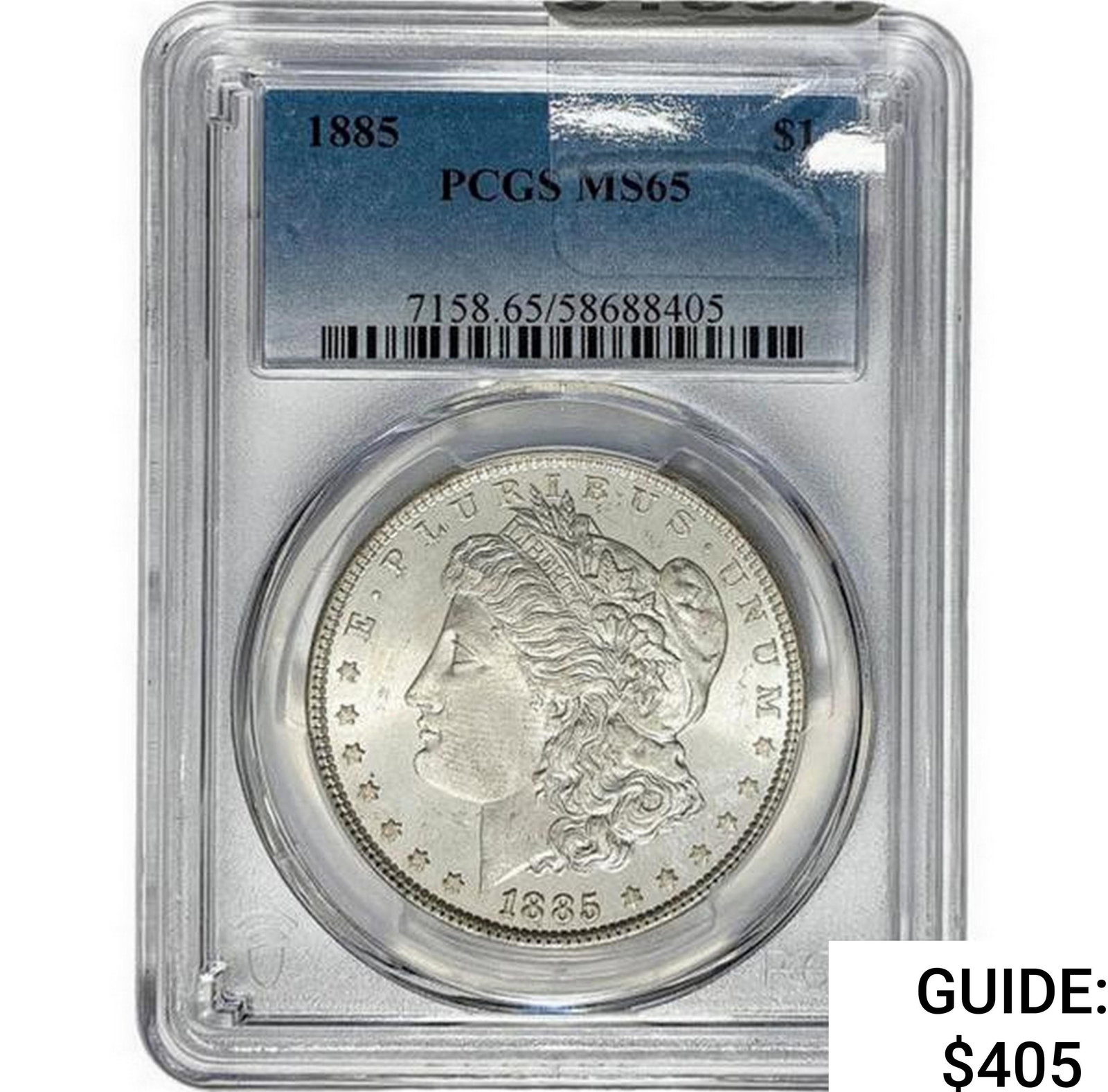 1885 Morgan Silver Dollar PCGS MS65: 1885 Morgan Silver Dollar PCGS MS65