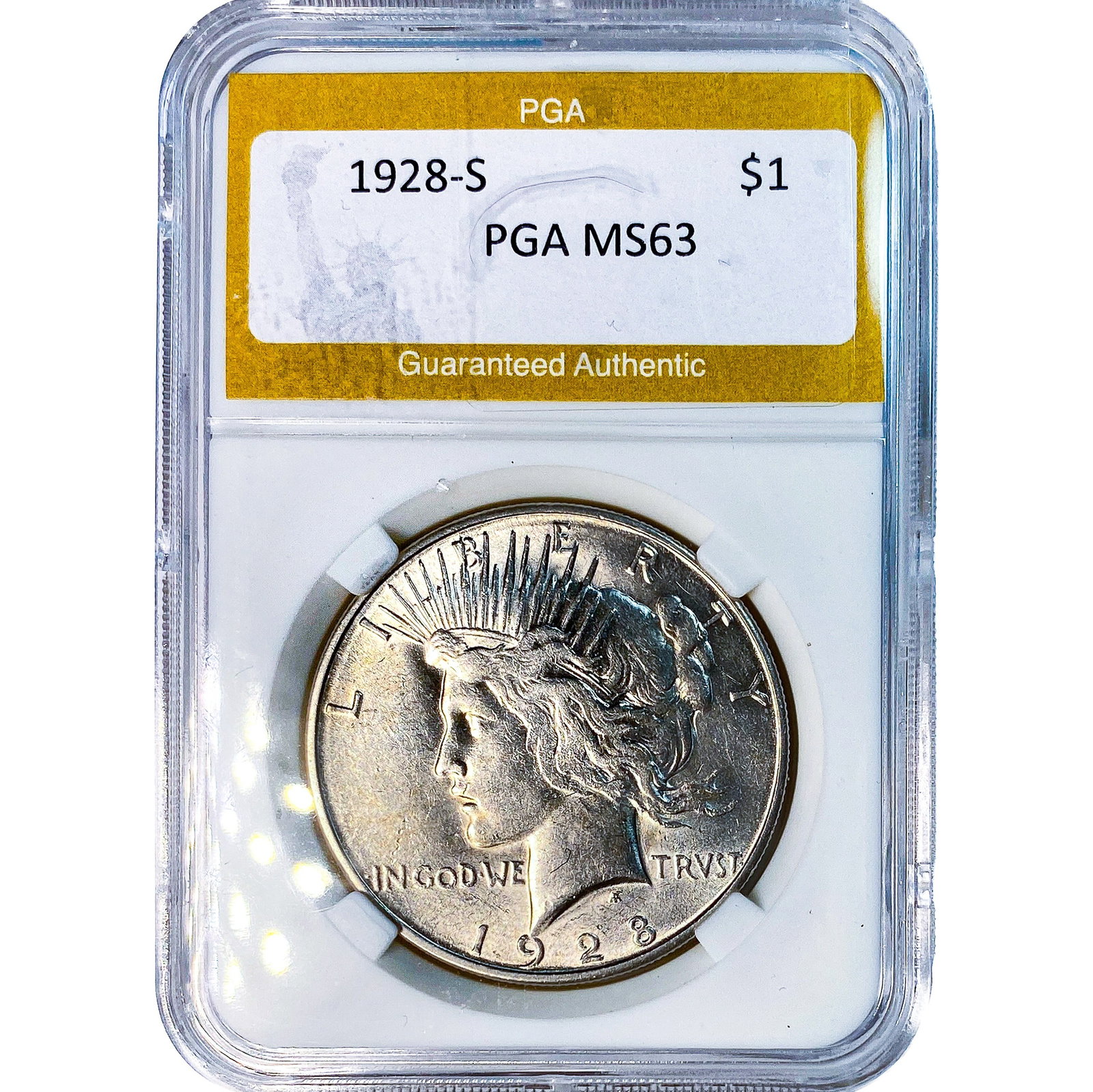 1928-S Morgan Silver Dollar PGA MS63