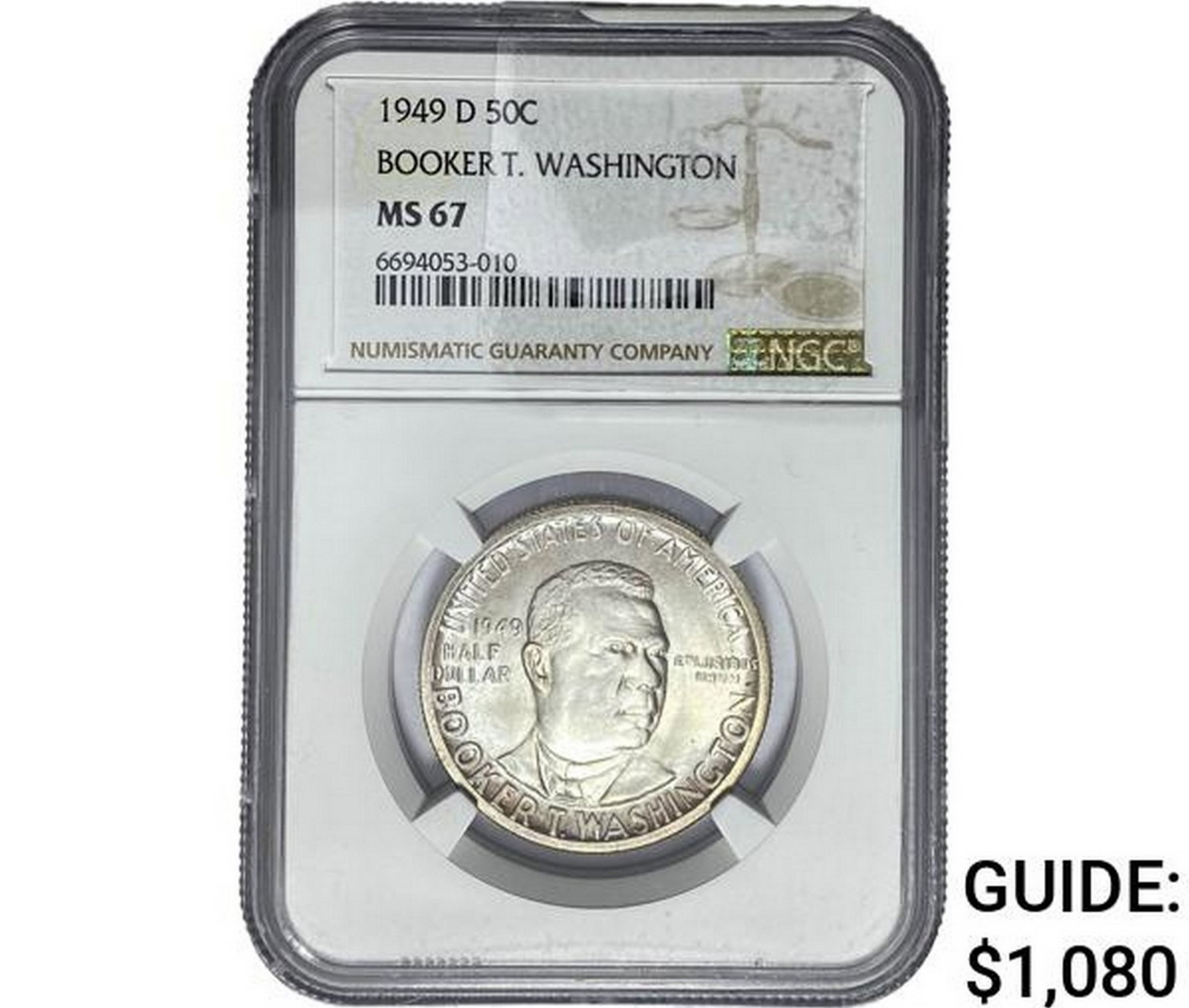 1949-D Booker T Half Dollar NGC MS67 (1 of 2)