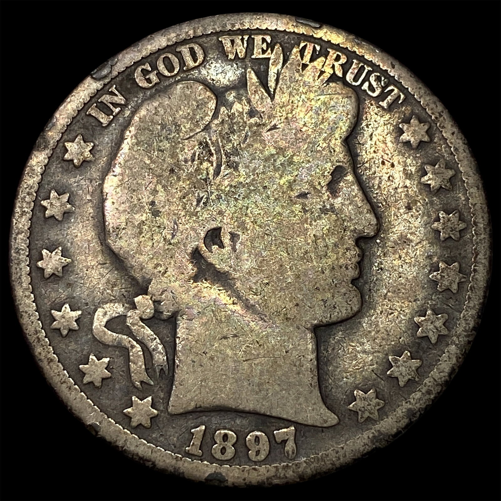 1897-O Silver Barber Half Dollar NICELY CIRCULATED