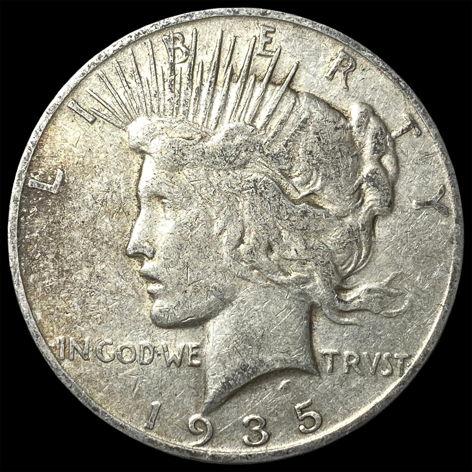 1935-S Silver Peace Dollar LIGHTLY CIRCULATED: 1935-S Silver Peace Dollar LIGHTLY CIRCULATED