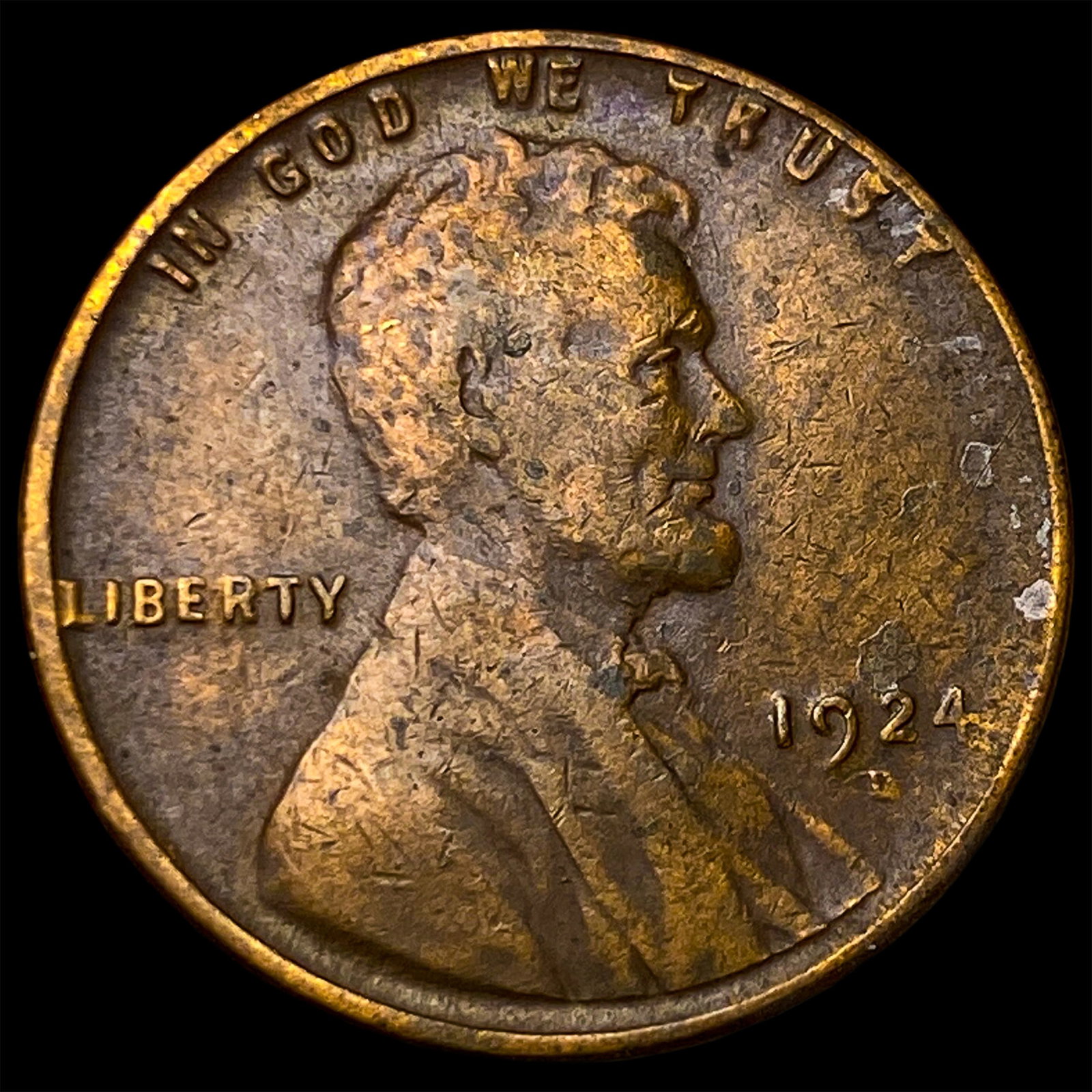 1924-D Lincoln Wheat Cent NEARLY UNCIRCULATED