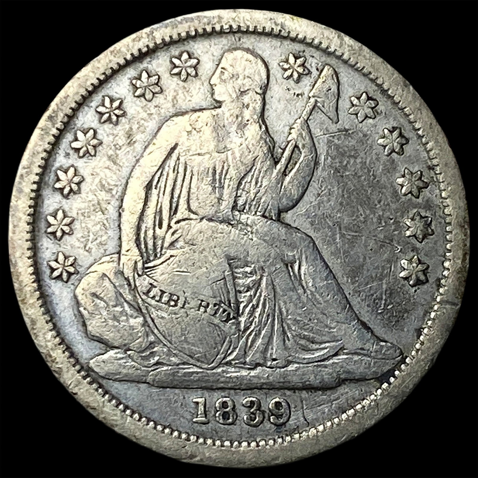 1839 Seated Liberty Dime LIGHTLY CIRCULATED (1 of 2)