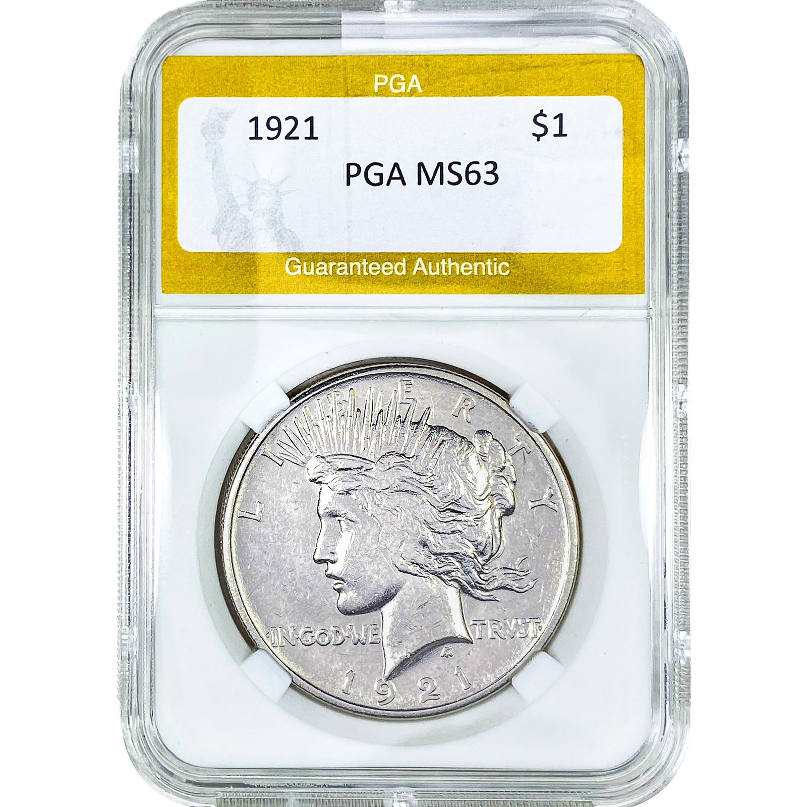 1885-S Morgan Silver Dollar PGA MS63: 1885-S Morgan Silver Dollar PGA MS63