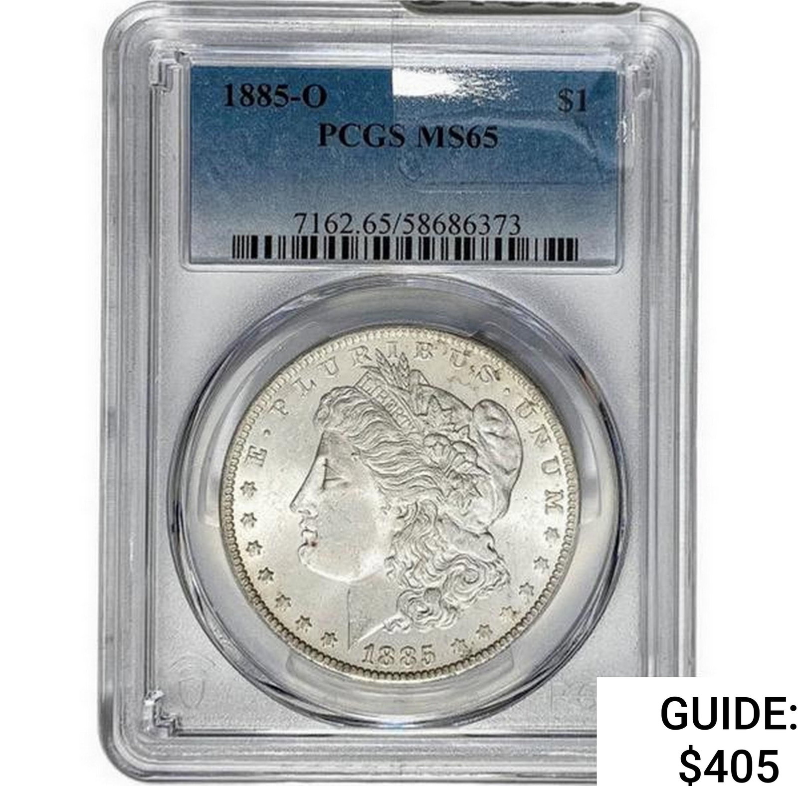 1885-O Morgan Silver Dollar PCGS MS65: 1885-O Morgan Silver Dollar PCGS MS65
