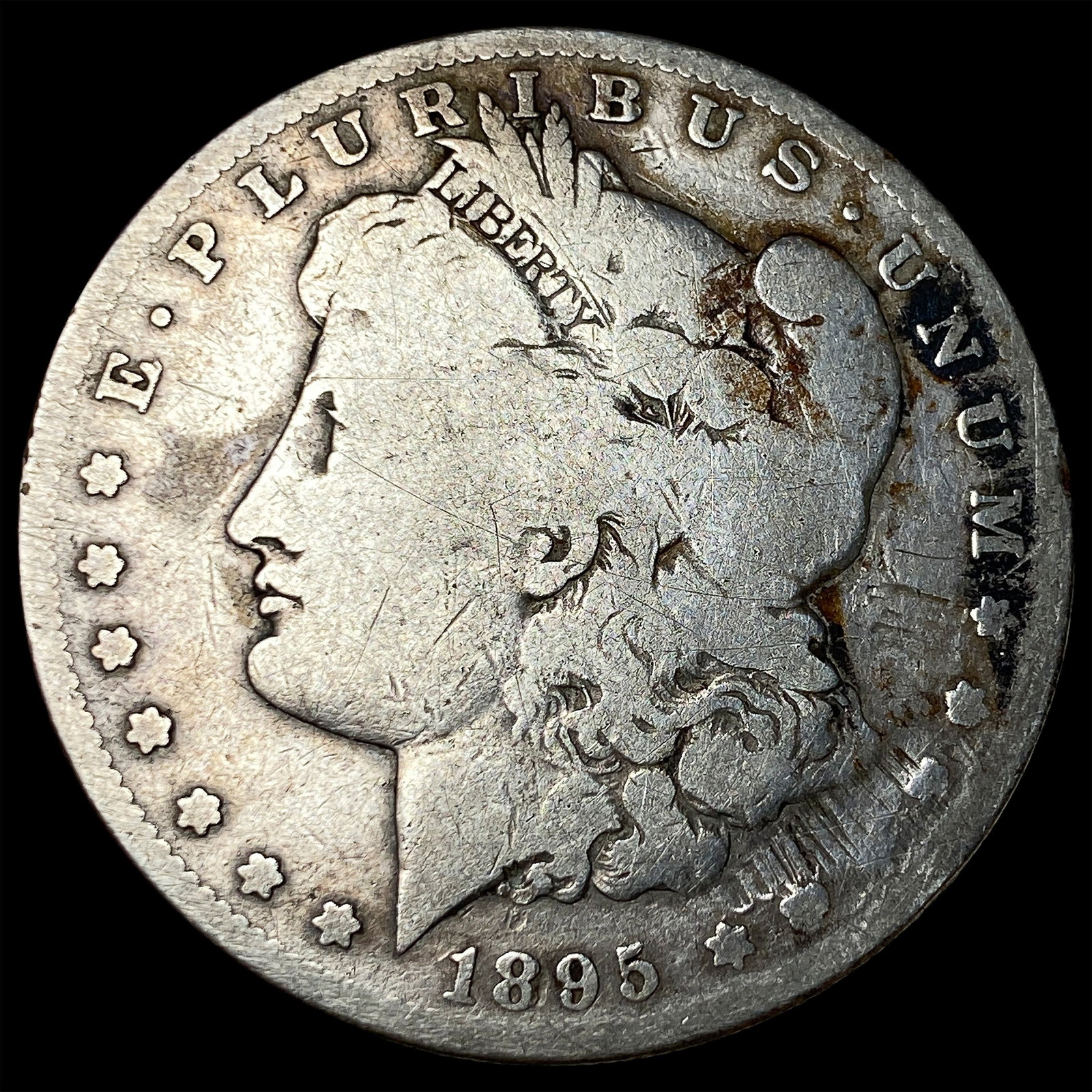 1895-S Silver Morgan Dollar NICELY CIRCULATED (1 of 2)