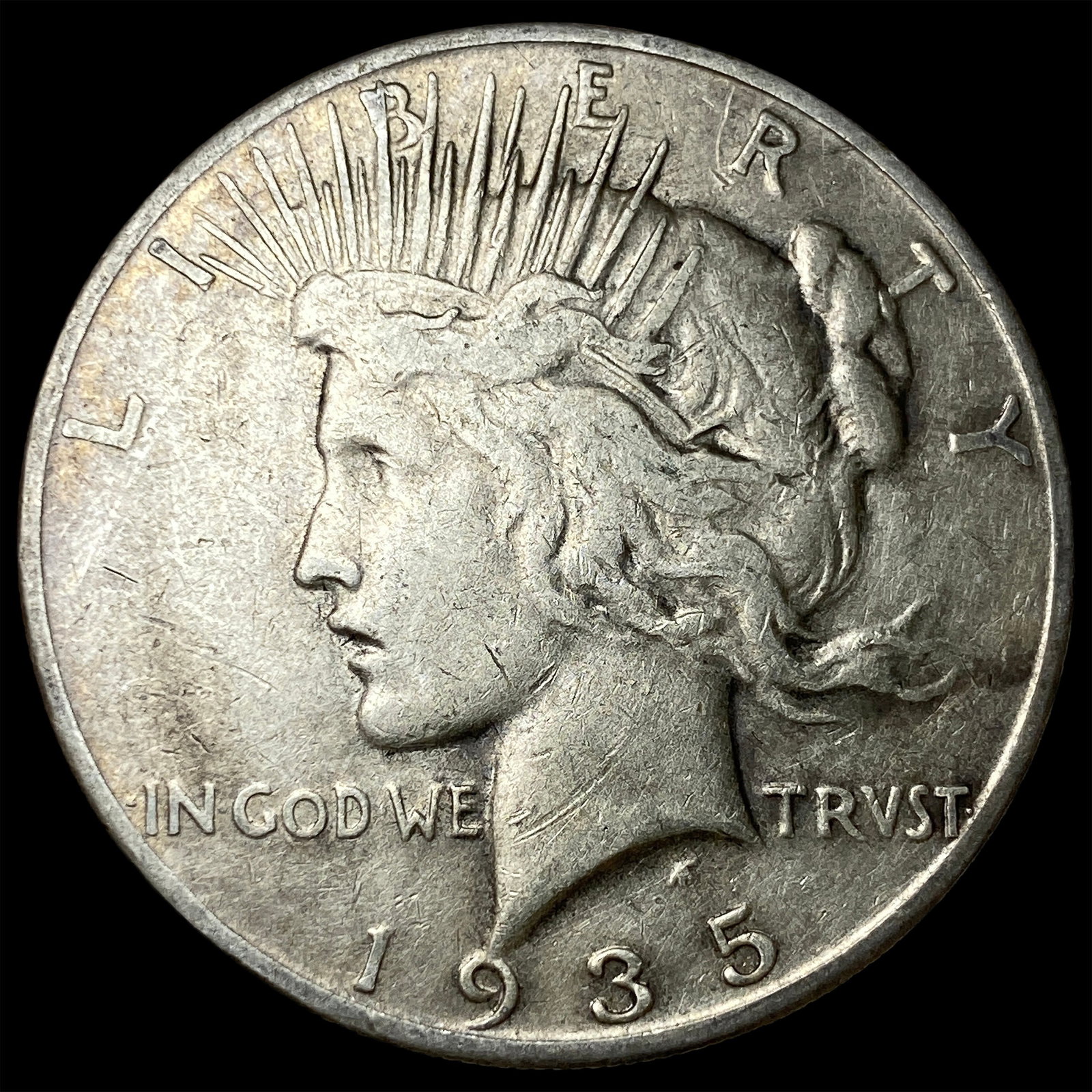 1935-S Silver Peace Dollar LIGHTLY CIRCULATED: 1935-S Silver Peace Dollar LIGHTLY CIRCULATED