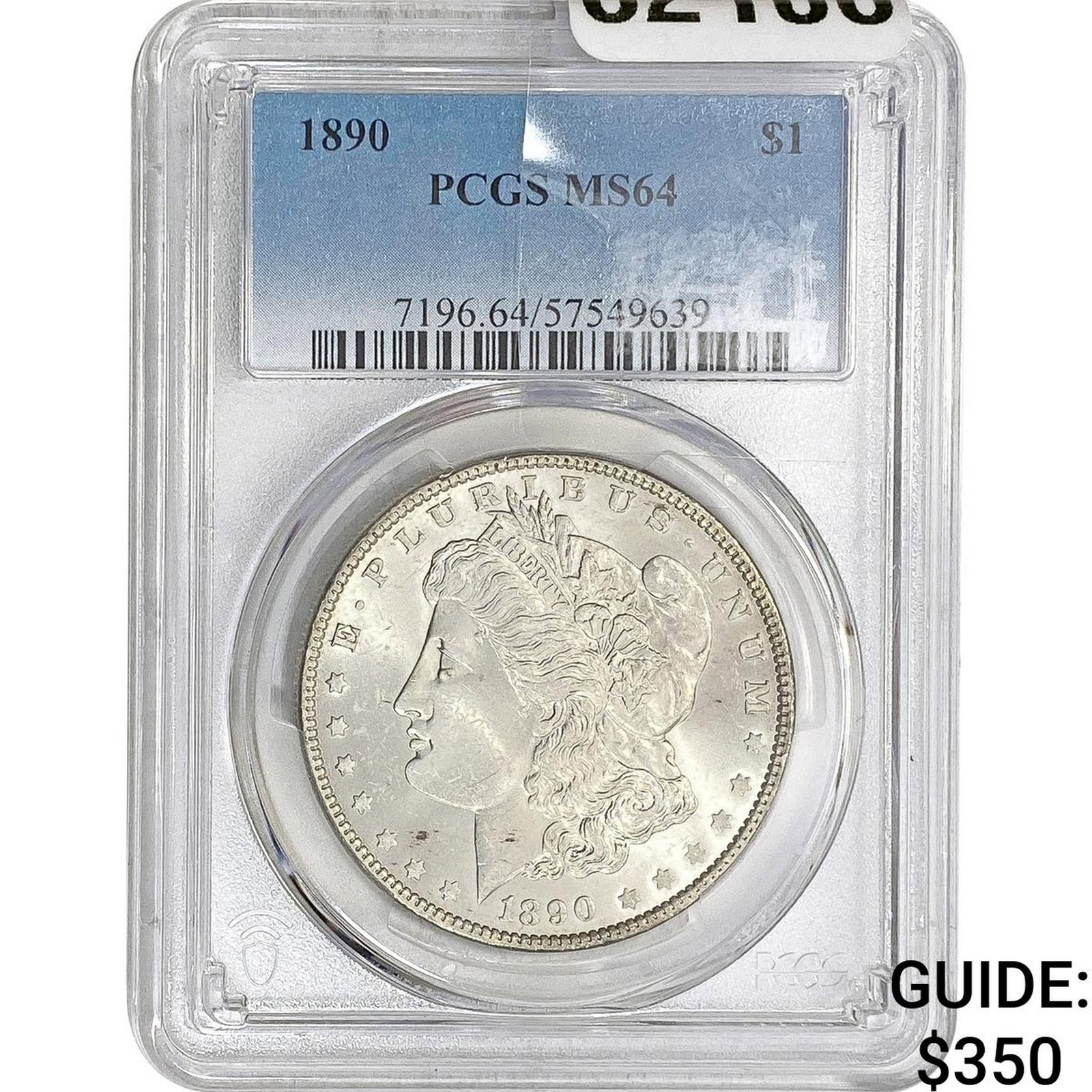 1890 Morgan Silver Dollar PCGS MS64: 1890 Morgan Silver Dollar PCGS MS64