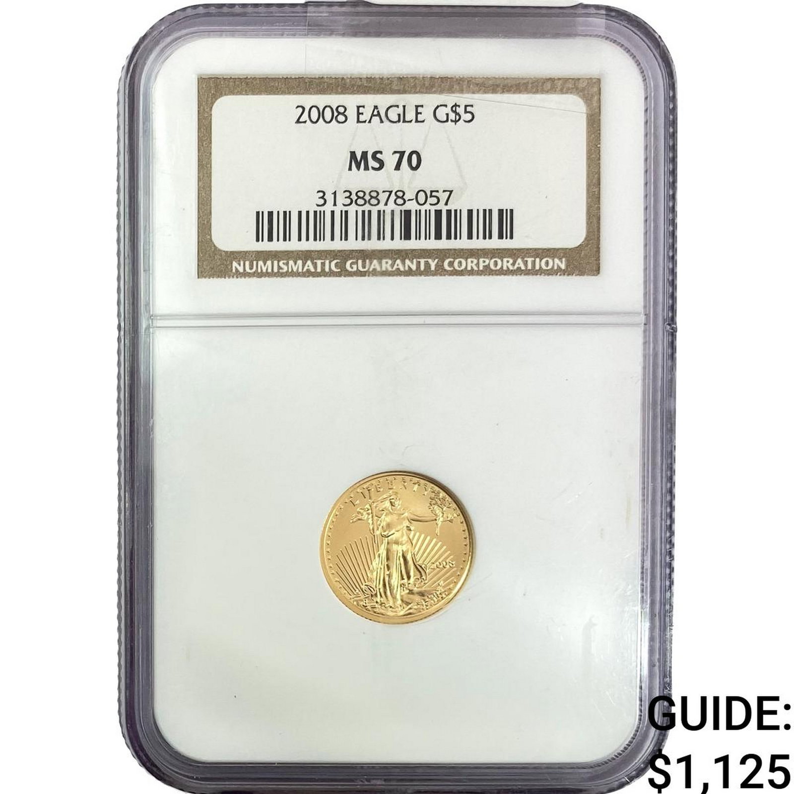 2008 $5 Gold Half Eagle NGC MS70 (1 of 2)