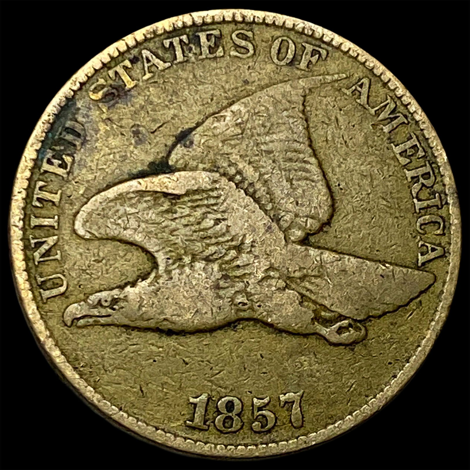 1857 Flying Eagle Cent LIGHTLY CIRCULATED