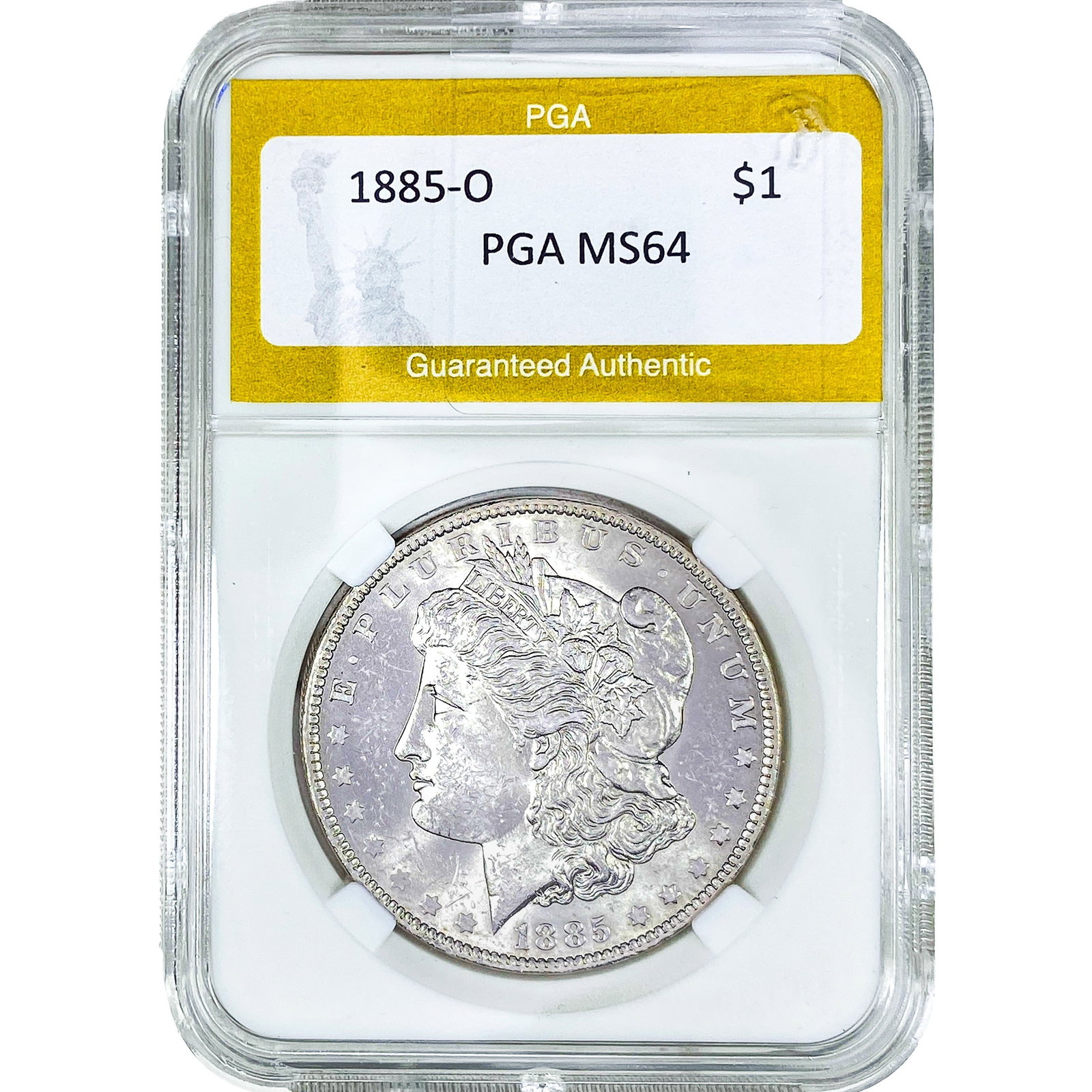 1885-O Morgan Silver Dollar PGA MS64 (1 of 2)