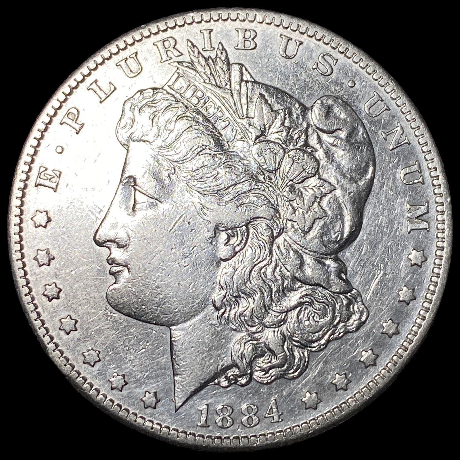1884-S Silver Morgan Dollar CLOSELY UNCIRCULATED: 1884-S Silver Morgan Dollar CLOSELY UNCIRCULATED