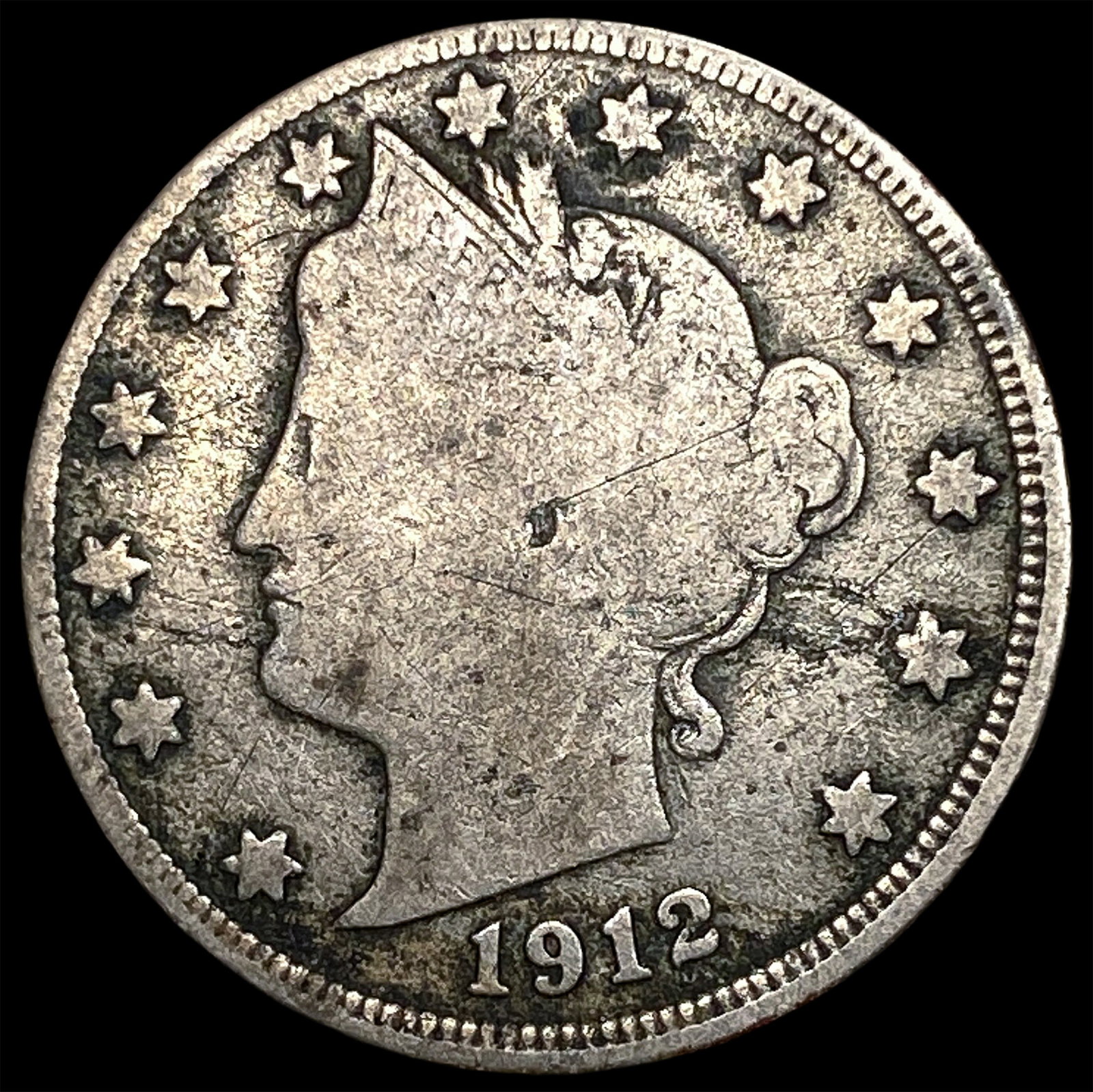 1912-S Liberty Head Nickel NICELY CIRCULATED (1 of 2)
