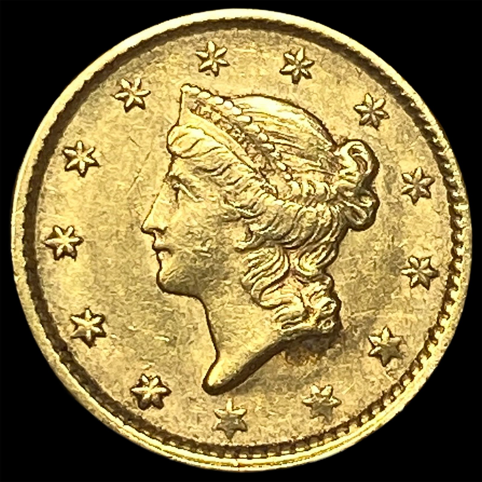 1851 Gold $1 Liberty Head Type 1 UNCIRCULATED: 1851 Gold $1 Liberty Head Type 1 UNCIRCULATED
