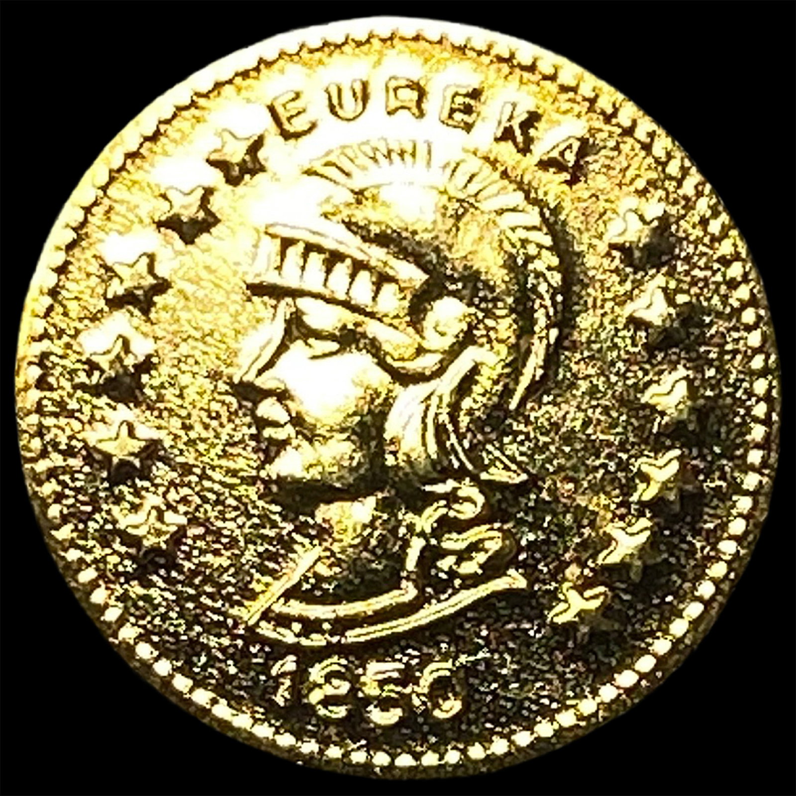 1850 California Gold Liberty Token HIGH GRADE: 1850 California Gold Liberty Token HIGH GRADE