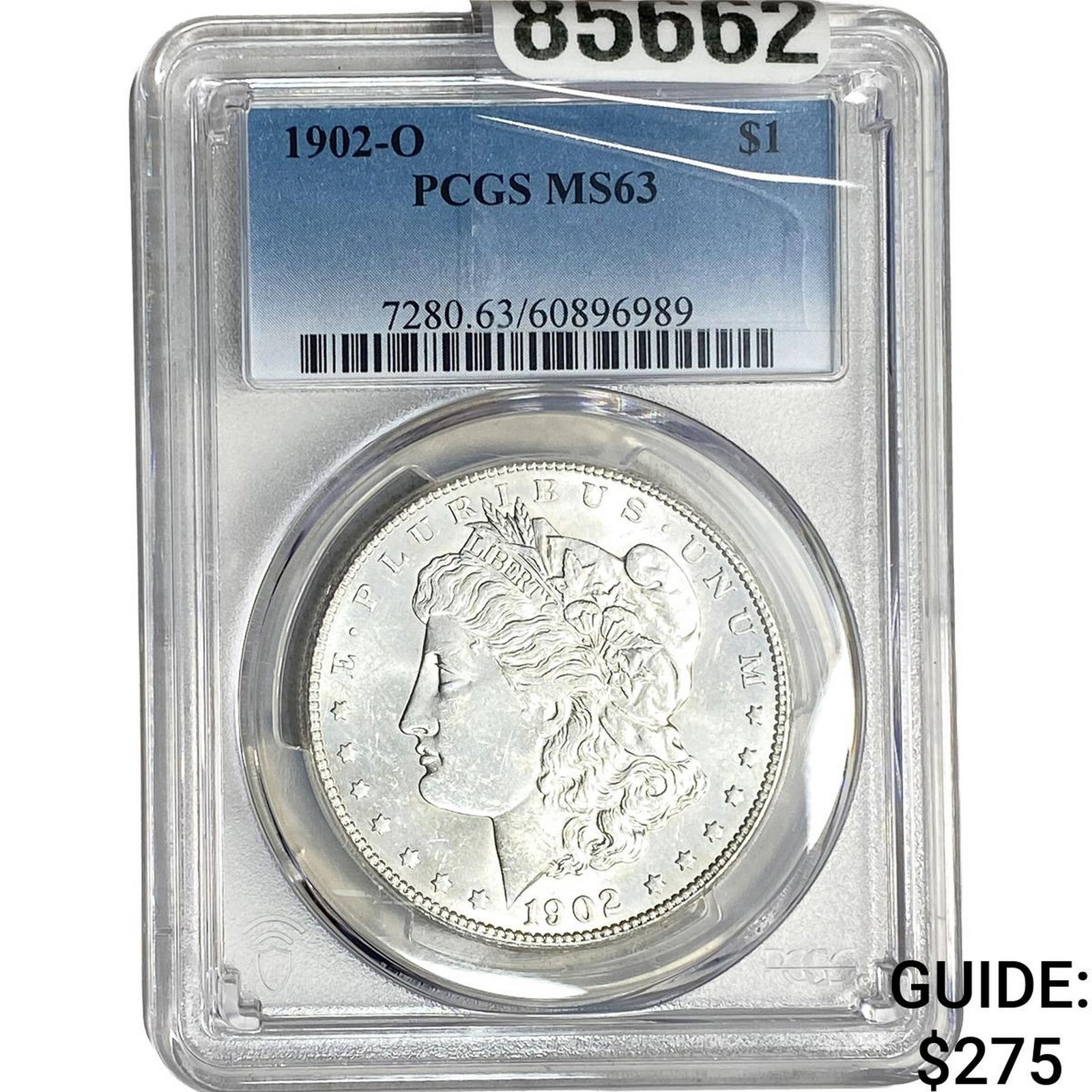 1902-O Morgan Silver Dollar PCGS MS63: 1902-O Morgan Silver Dollar PCGS MS63