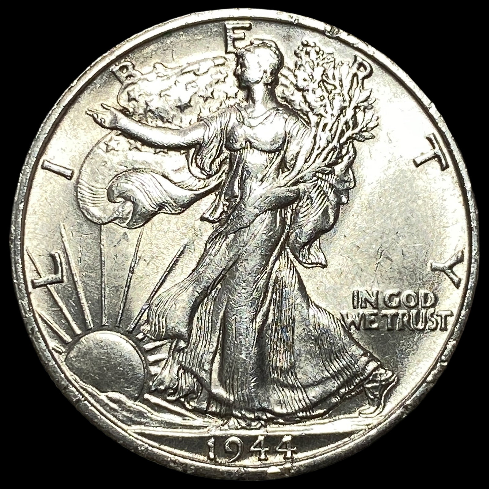 1944-S Silver Walking Liberty Half Dollar CHOICE BU: 1944-S Silver Walking Liberty Half Dollar CHOICE BU