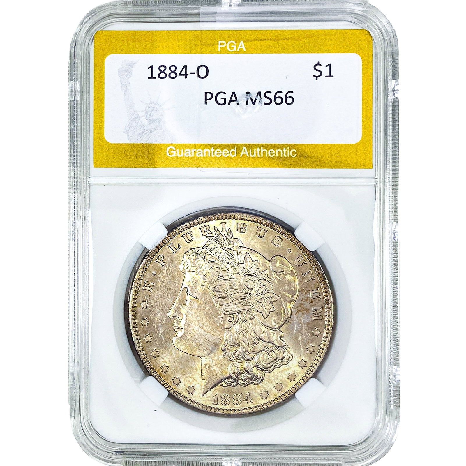 1884-O Morgan Silver Dollar PGA MS66: 1884-O Morgan Silver Dollar PGA MS66