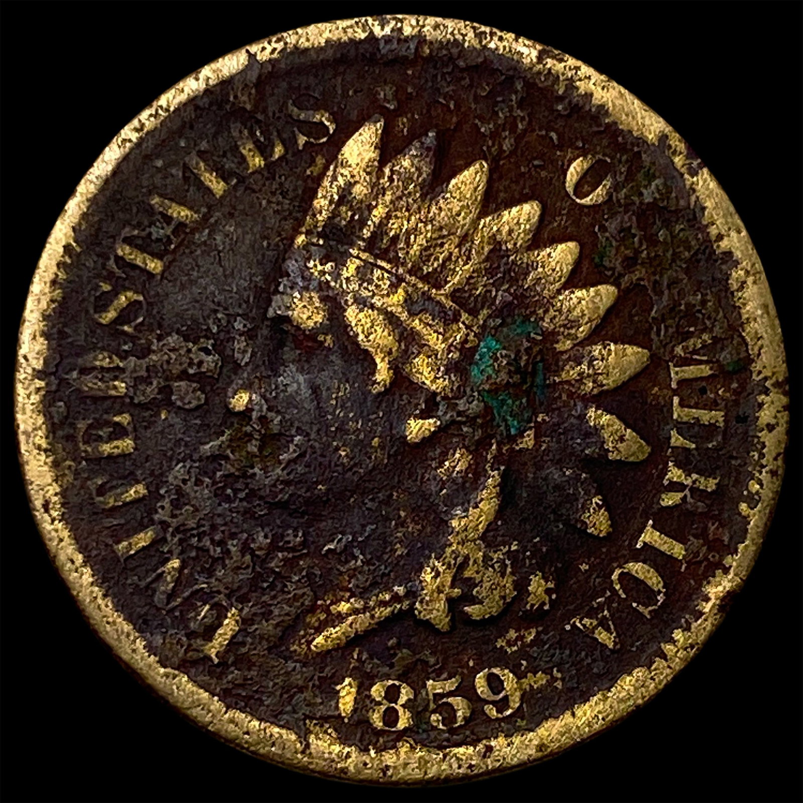 1859 Indian Head Cent LIGHTLY CIRCULATED (1 of 2)