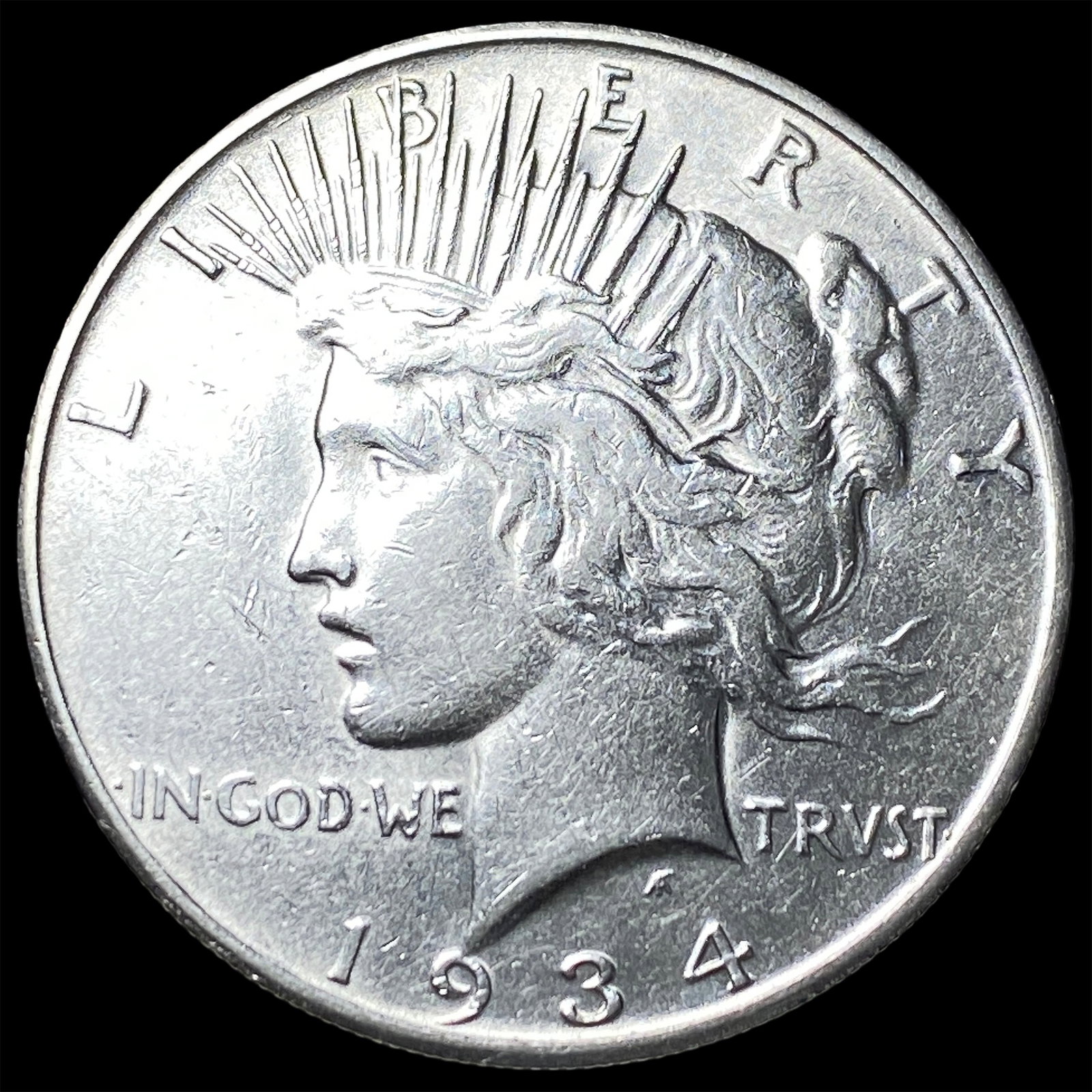 1934-S Silver Peace Dollar CLOSELY UNCIRCULATED (1 of 2)