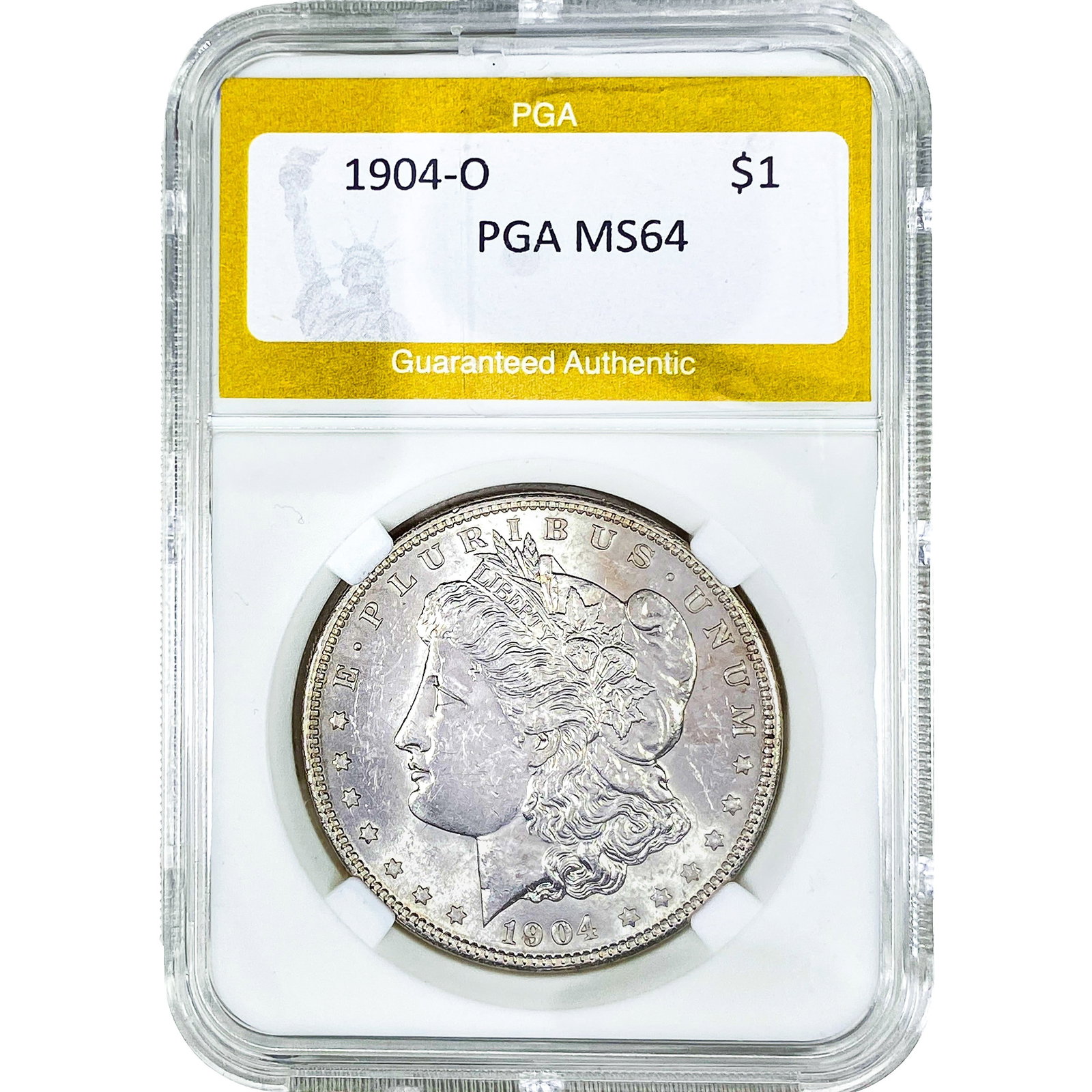 1904-O Morgan Silver Dollar PGA MS64: 1904-O Morgan Silver Dollar PGA MS64
