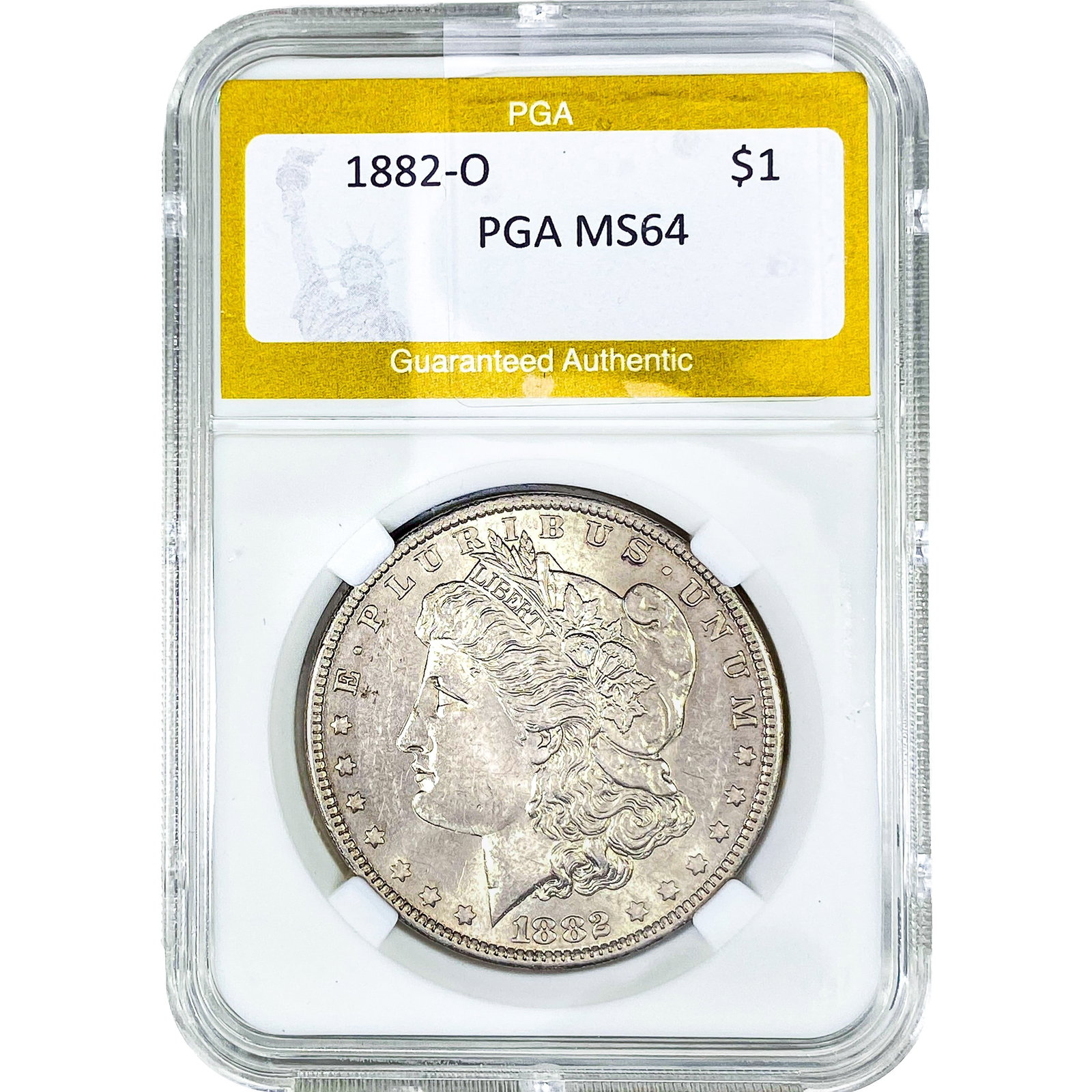 1882-O Morgan Silver Dollar PGA MS64