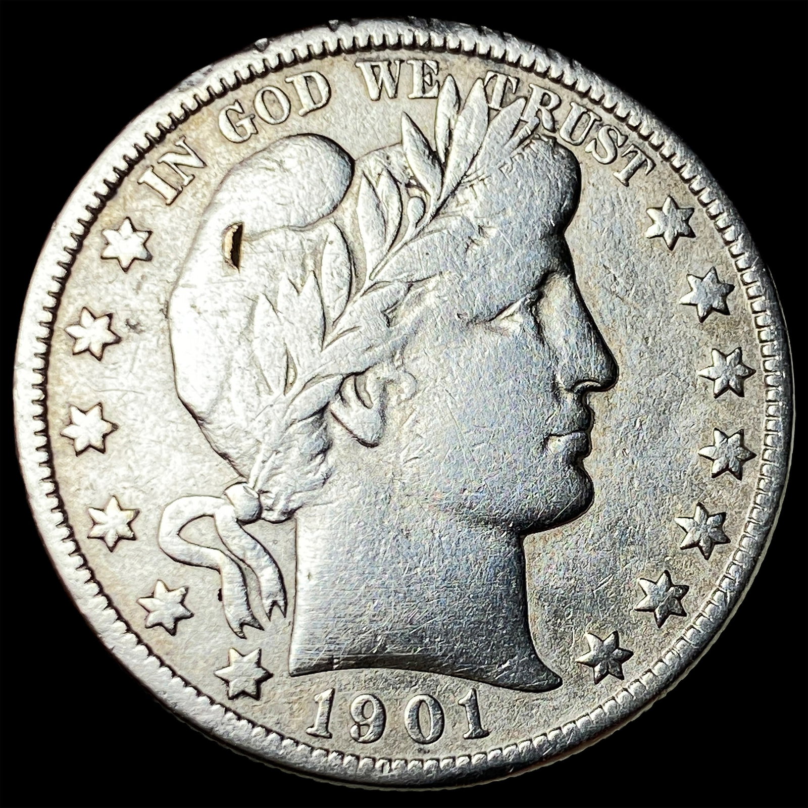 1901-O Silver Barber Half Dollar LIGHTLY CIRCULATED (1 of 2)