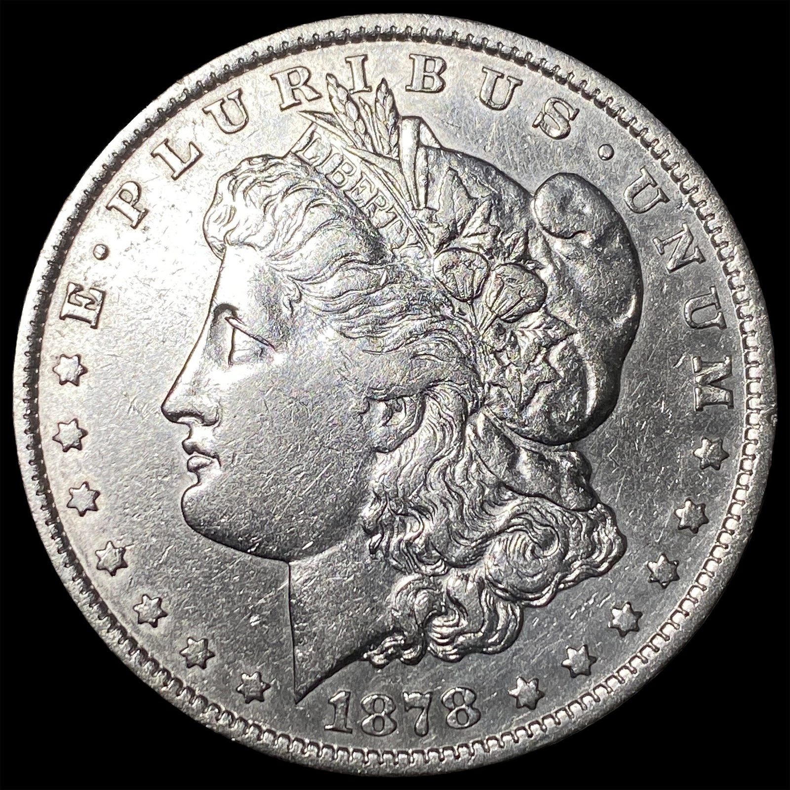 1878 Silver Morgan Dollar CLOSELY UNCIRCULATED: 1878 Silver Morgan Dollar CLOSELY UNCIRCULATED