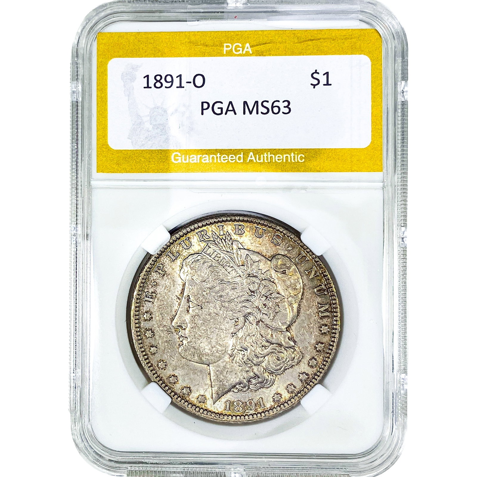 1891-O Morgan Silver Dollar PGA MS63