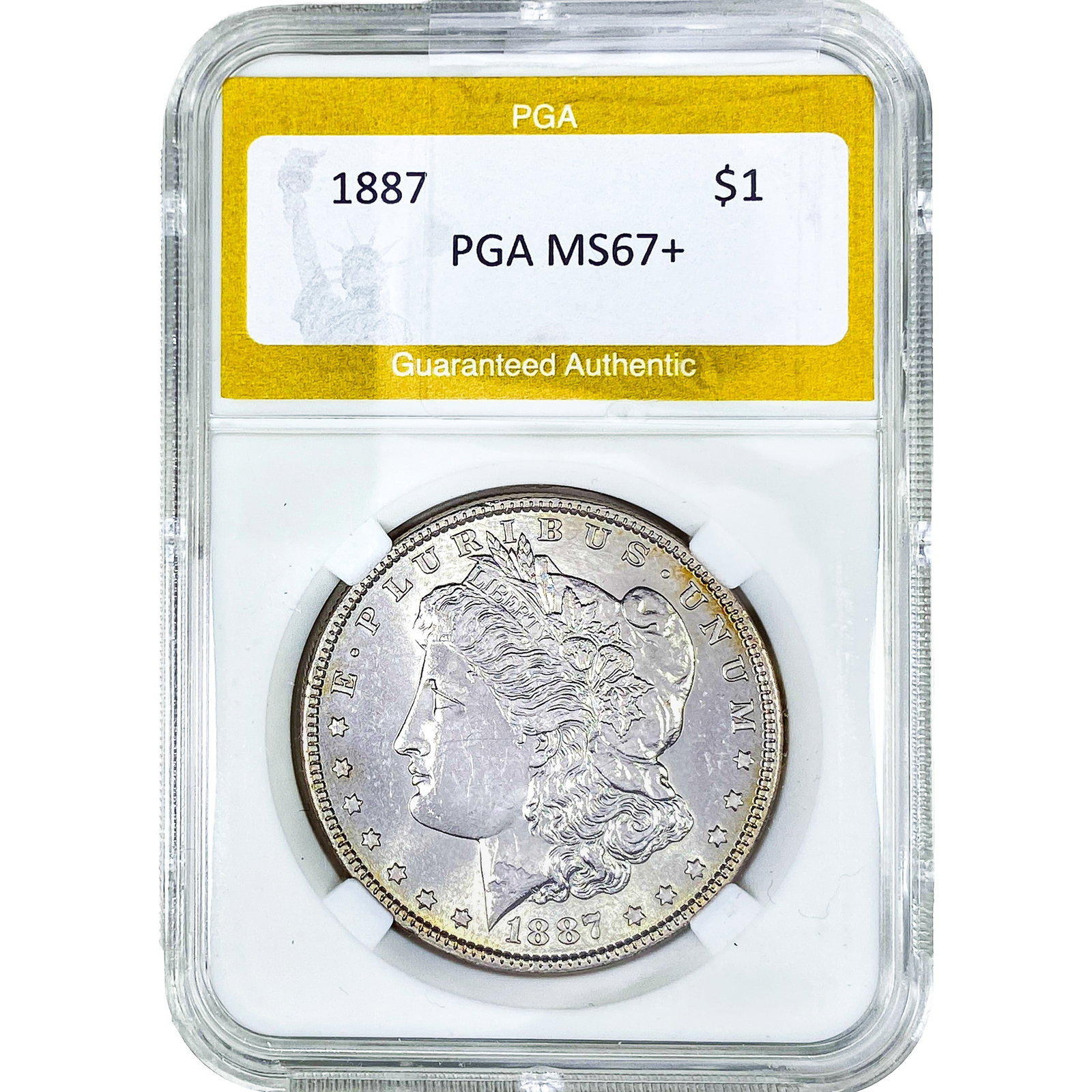 1887 Morgan Silver Dollar PGA MS67+