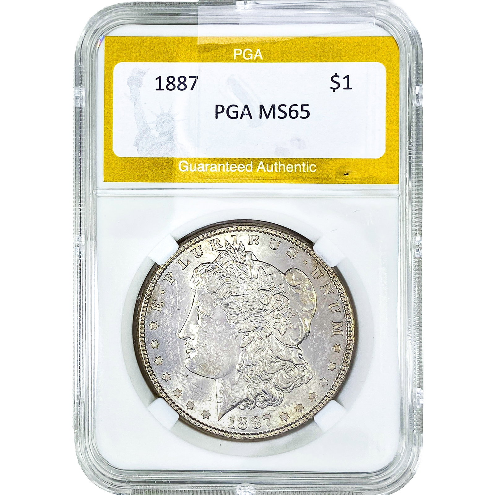 1887 Morgan Silver Dollar PGA MS65