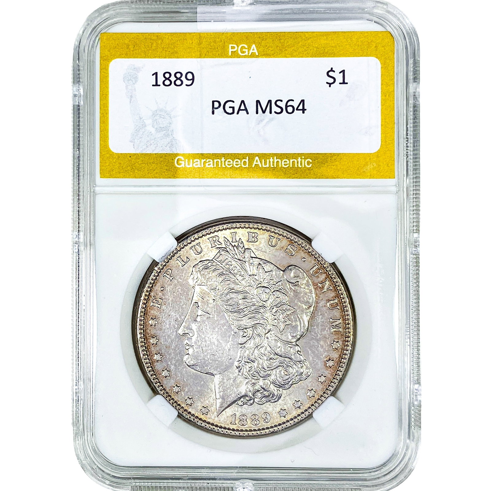 1889 Morgan Silver Dollar PGA MS64: 1889 Morgan Silver Dollar PGA MS64