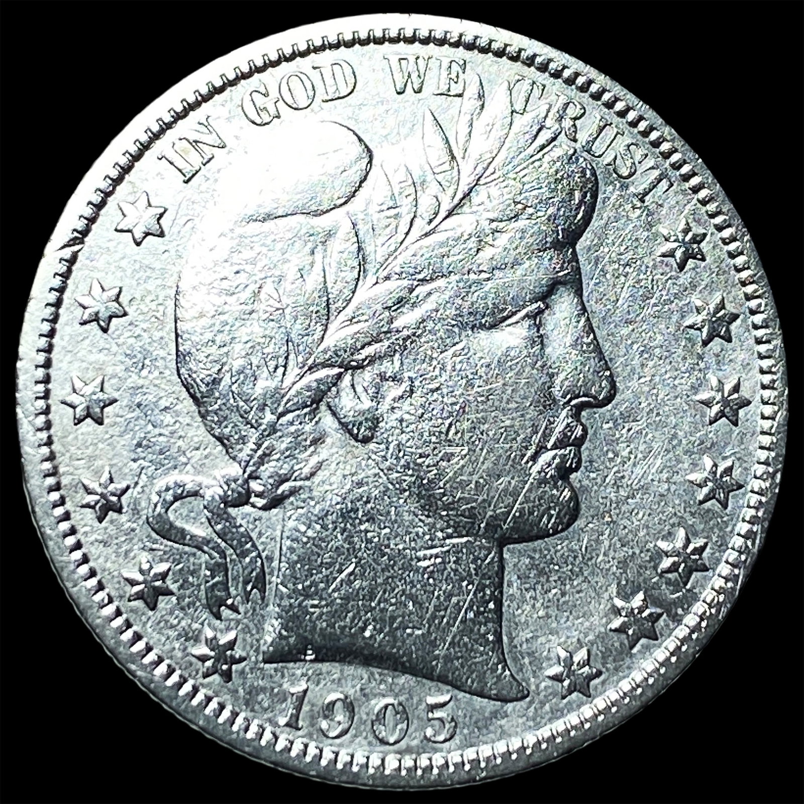 1905-S Silver Barber Half Dollar HIGH GRADE (1 of 2)