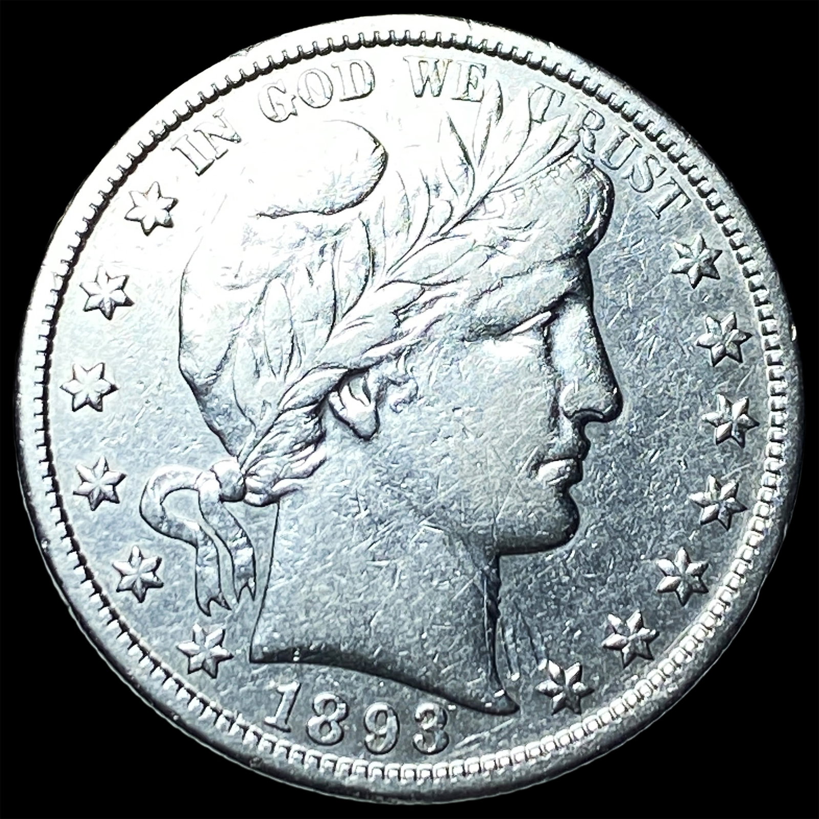 1893-S Silver Barber Half Dollar HIGH GRADE (1 of 2)