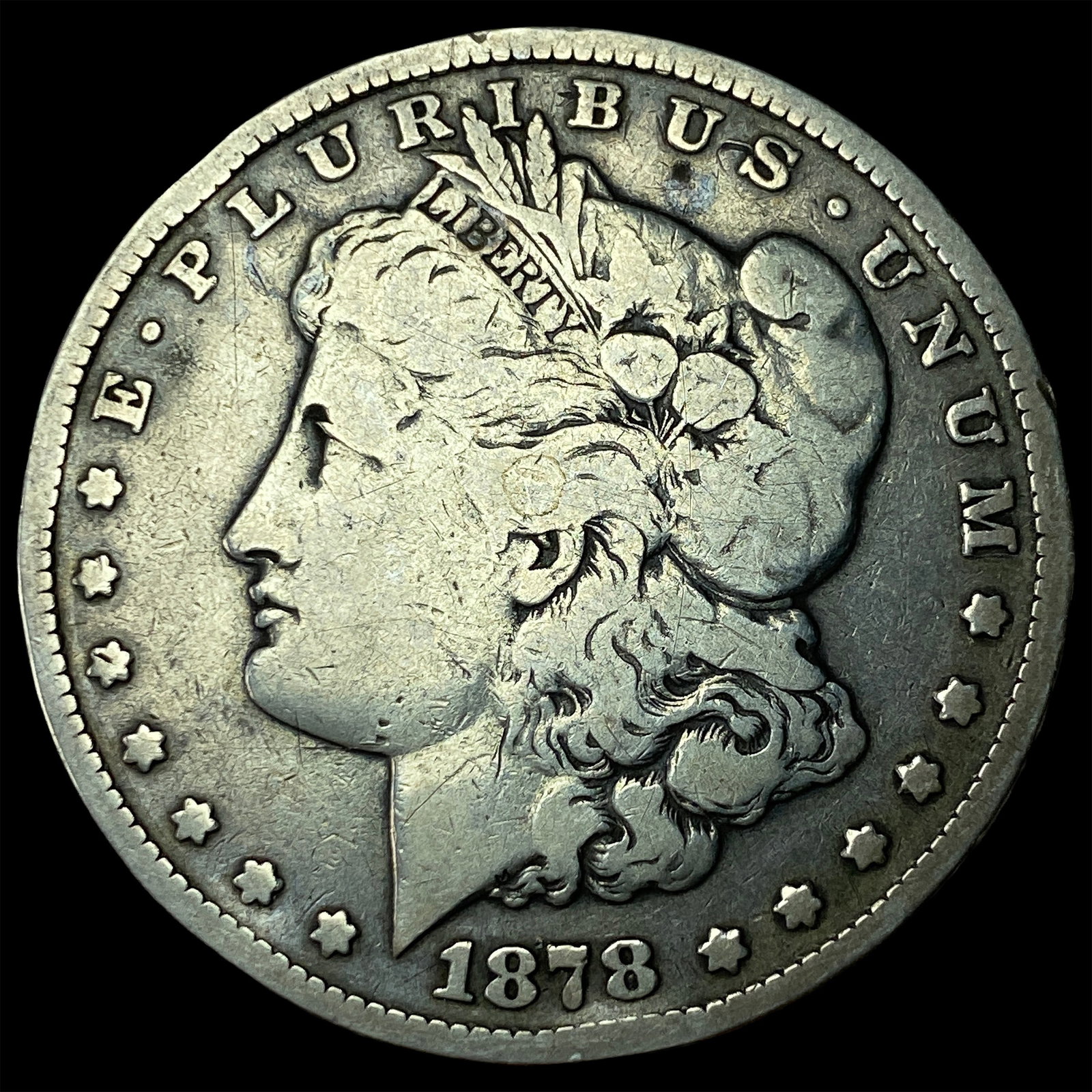 1878-CC Silver Morgan Dollar NICELY CIRCULATED: 1878-CC Silver Morgan Dollar NICELY CIRCULATED